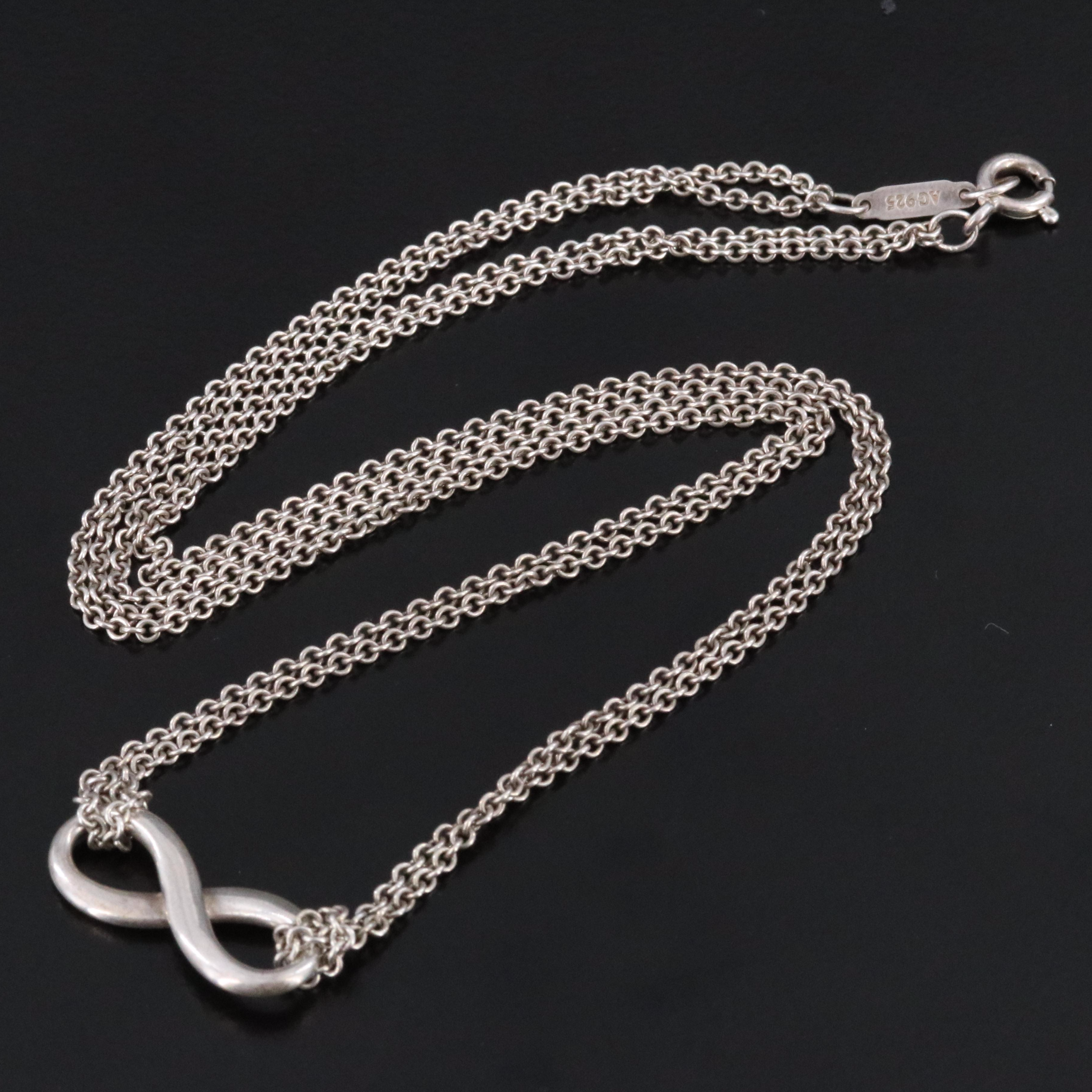 Tiffany & Co. Sterling Infinity Necklace