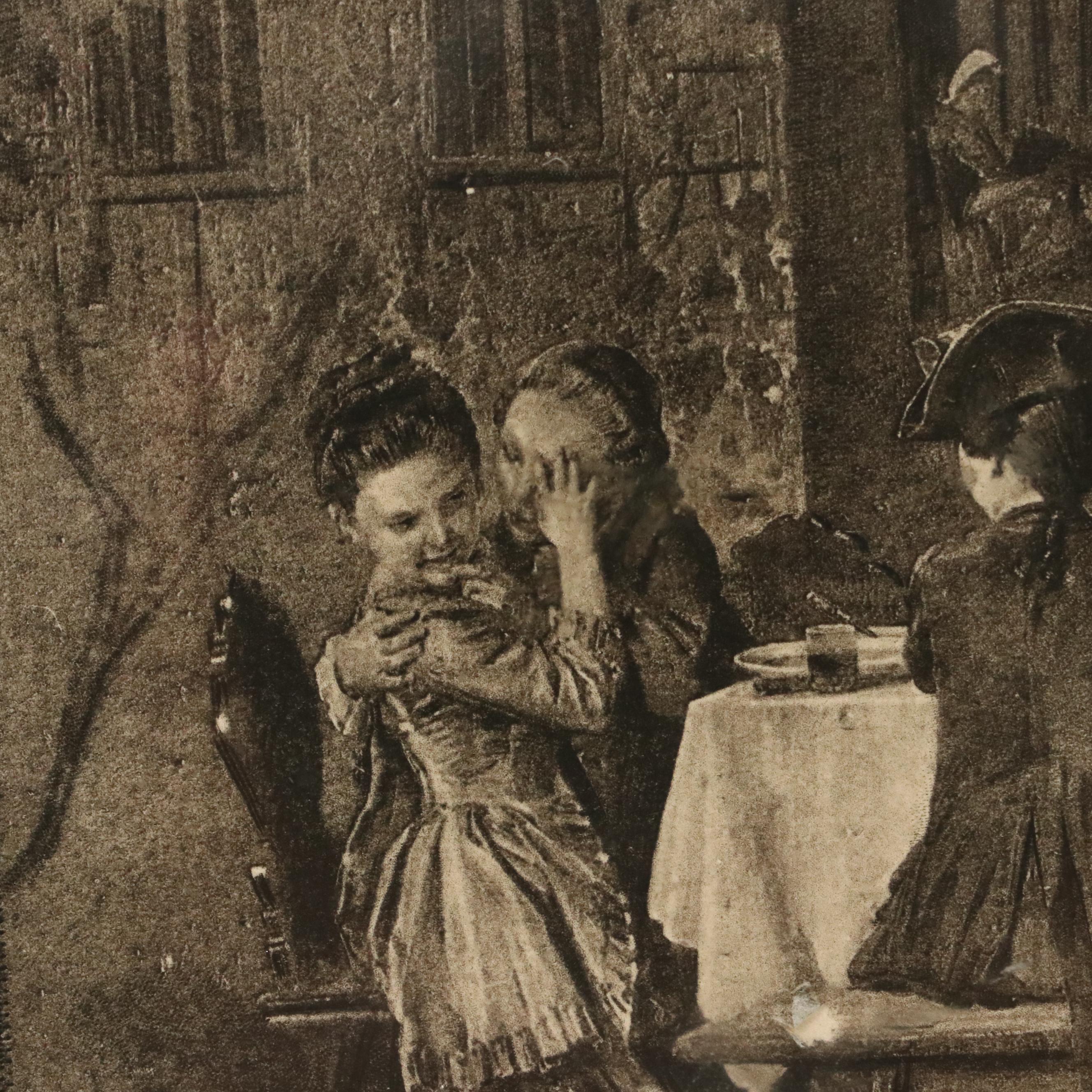 After Ludwig Knaus Photogravure "Kinderfest," Late 19th C.