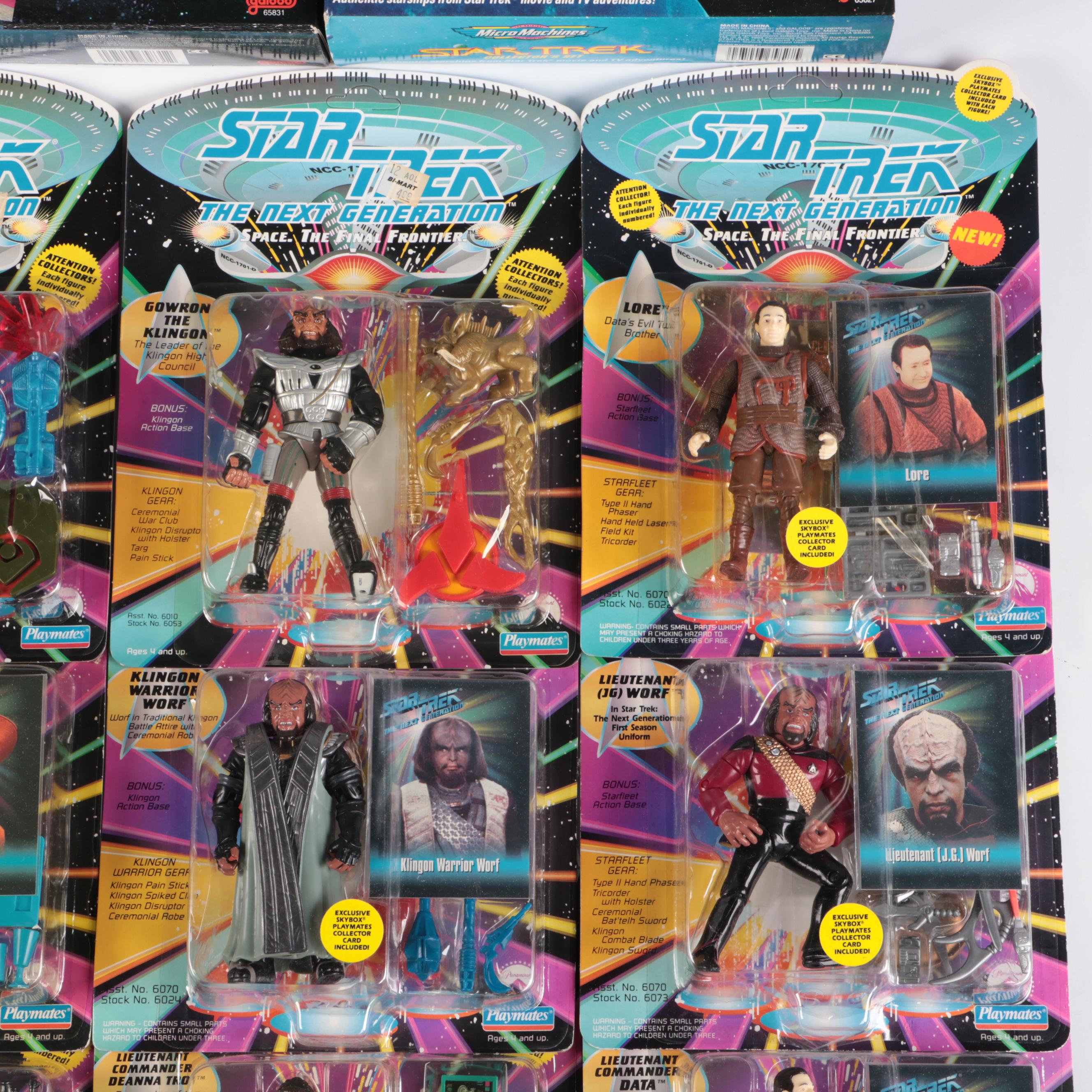 Galoob Star Trek Collector's Sets with Playmates Star Trek Figures