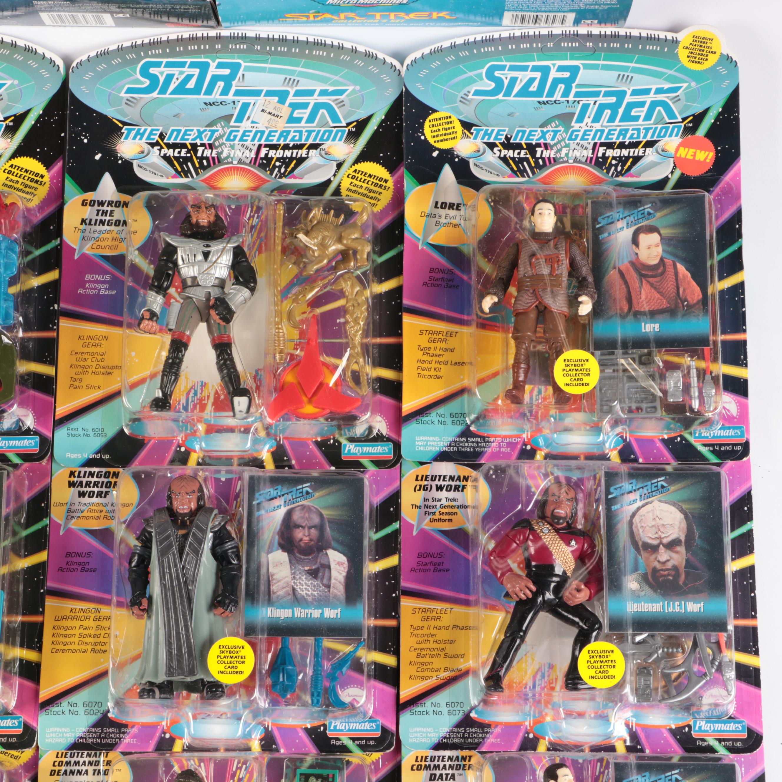 Galoob Star Trek Collector's Sets with Playmates Star Trek Figures