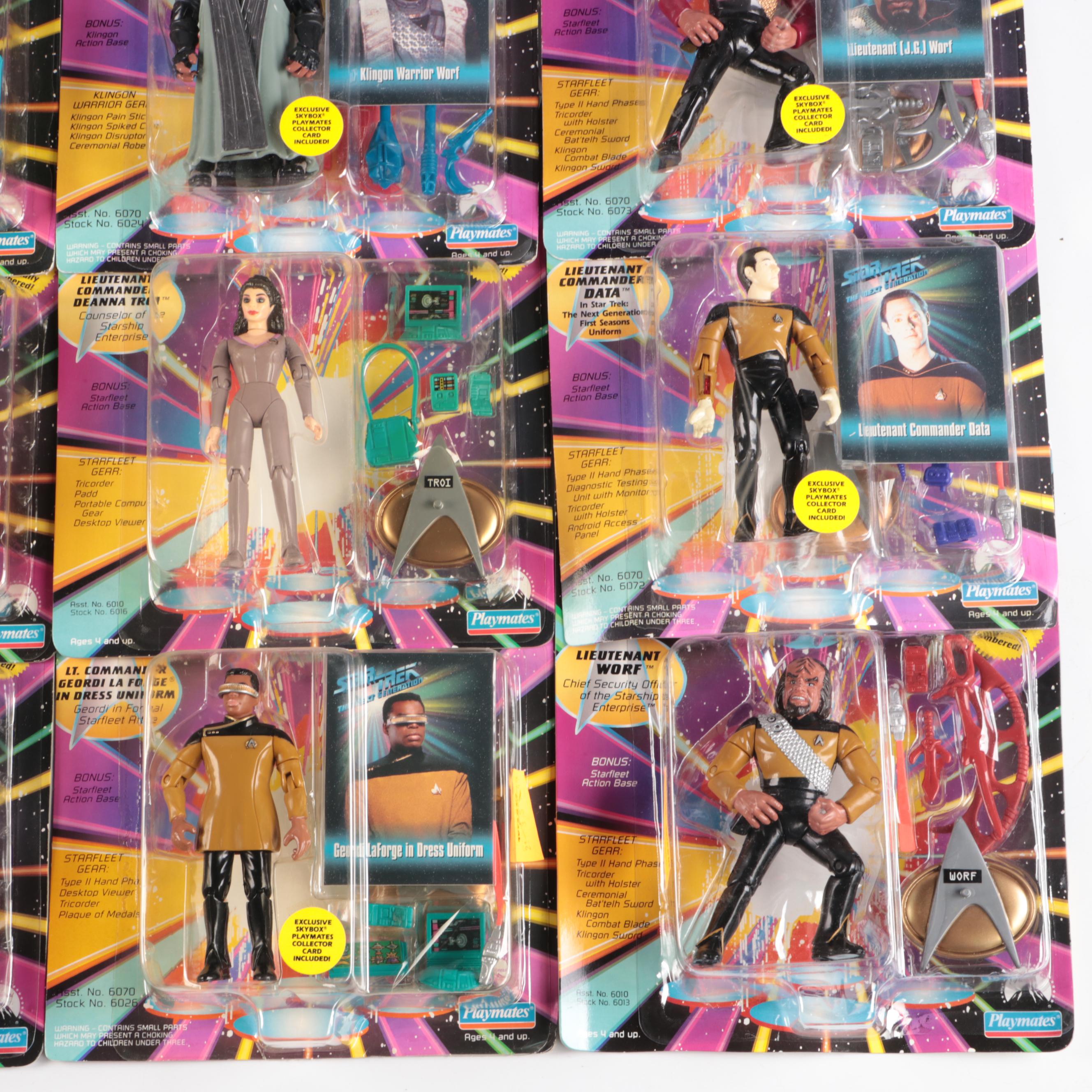 Galoob Star Trek Collector's Sets with Playmates Star Trek Figures