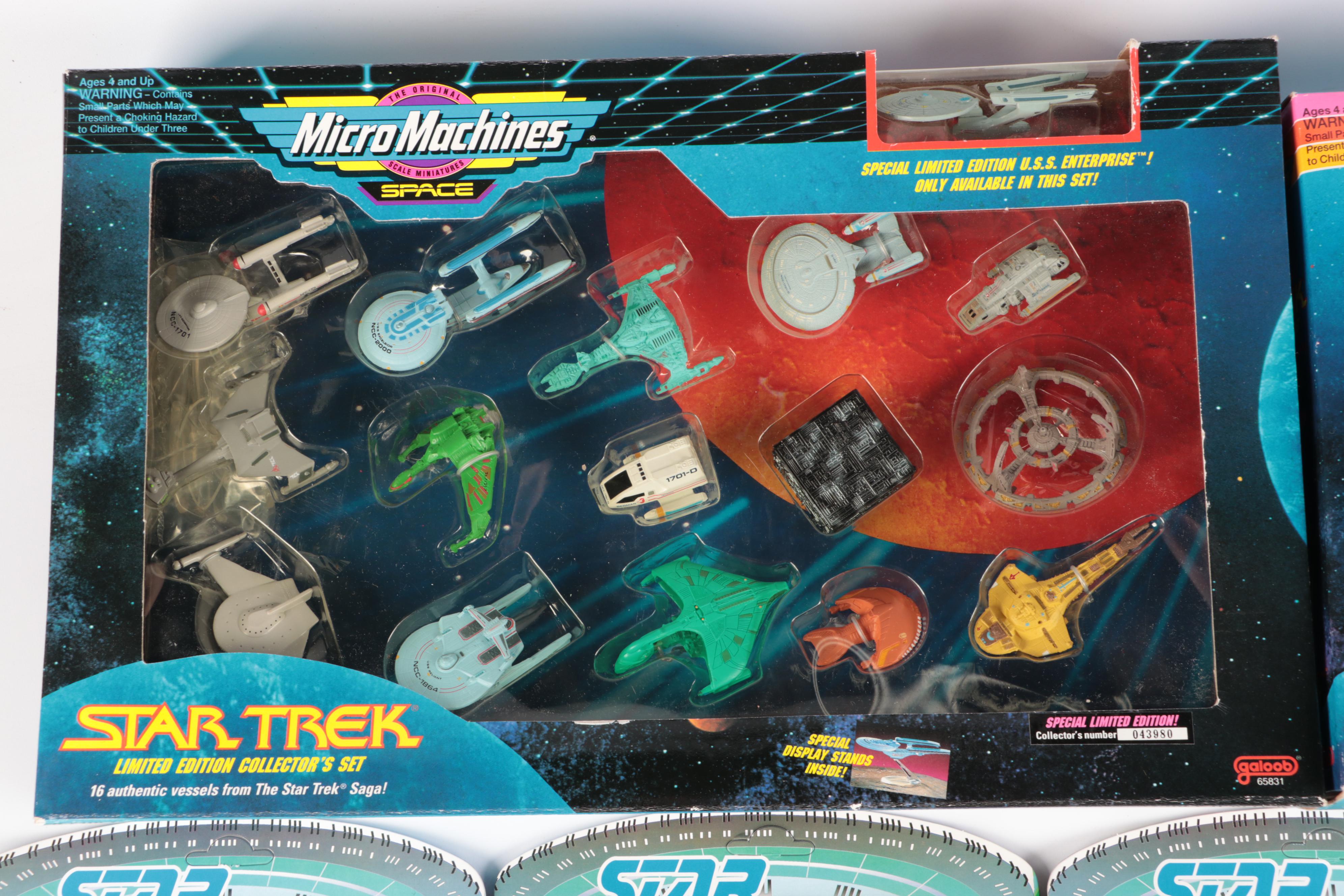 Galoob Star Trek Collector's Sets with Playmates Star Trek Figures