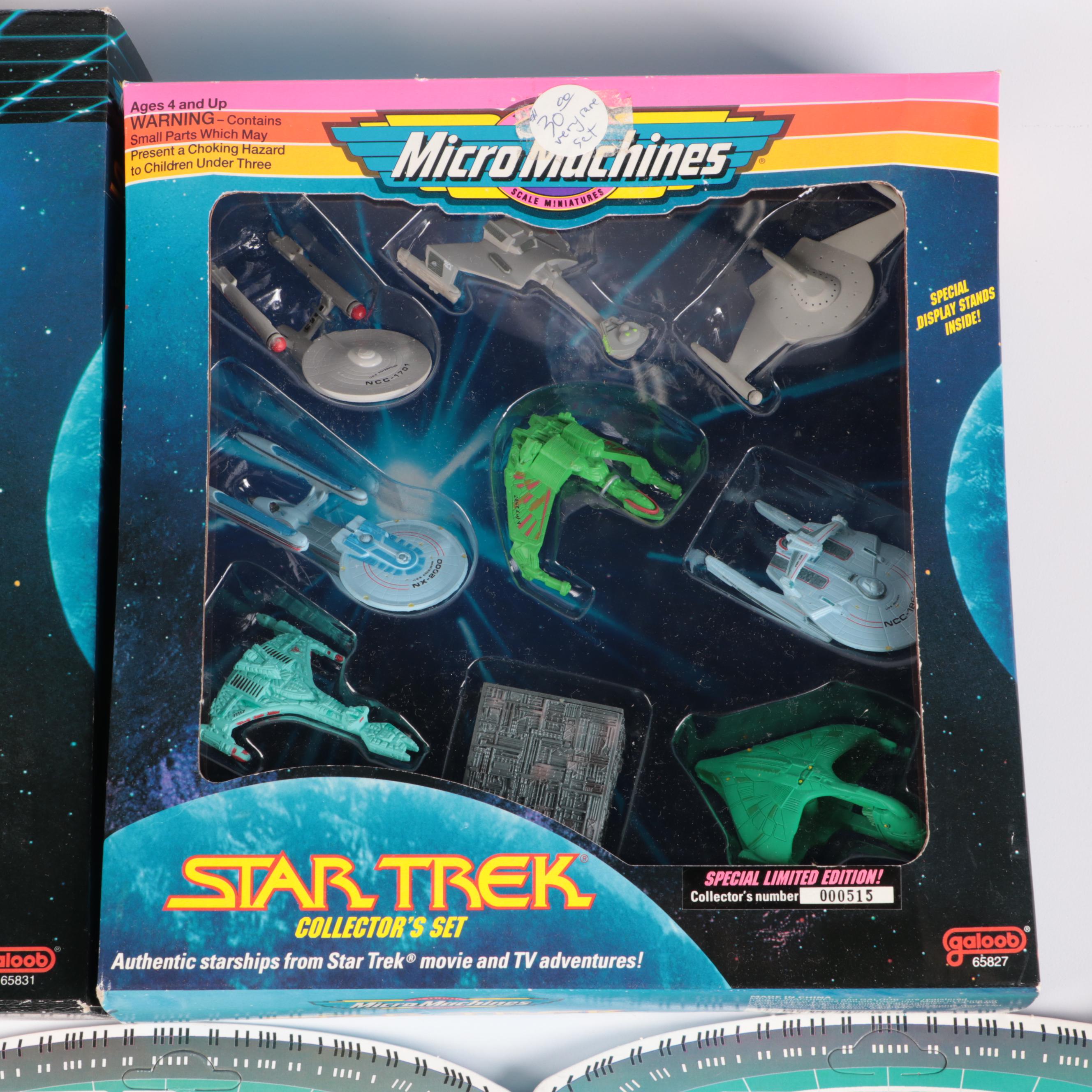 Galoob Star Trek Collector's Sets with Playmates Star Trek Figures