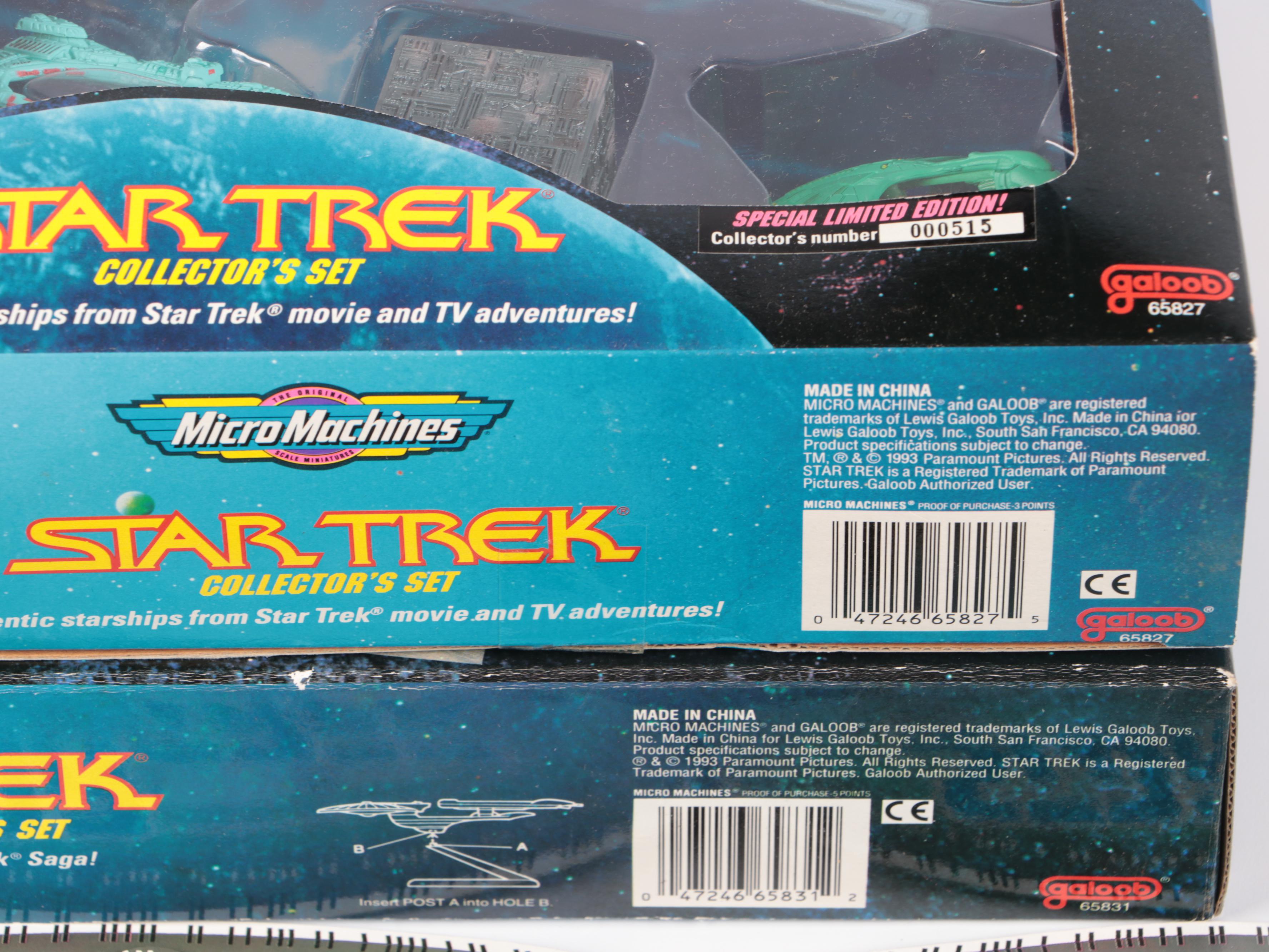 Galoob Star Trek Collector's Sets with Playmates Star Trek Figures
