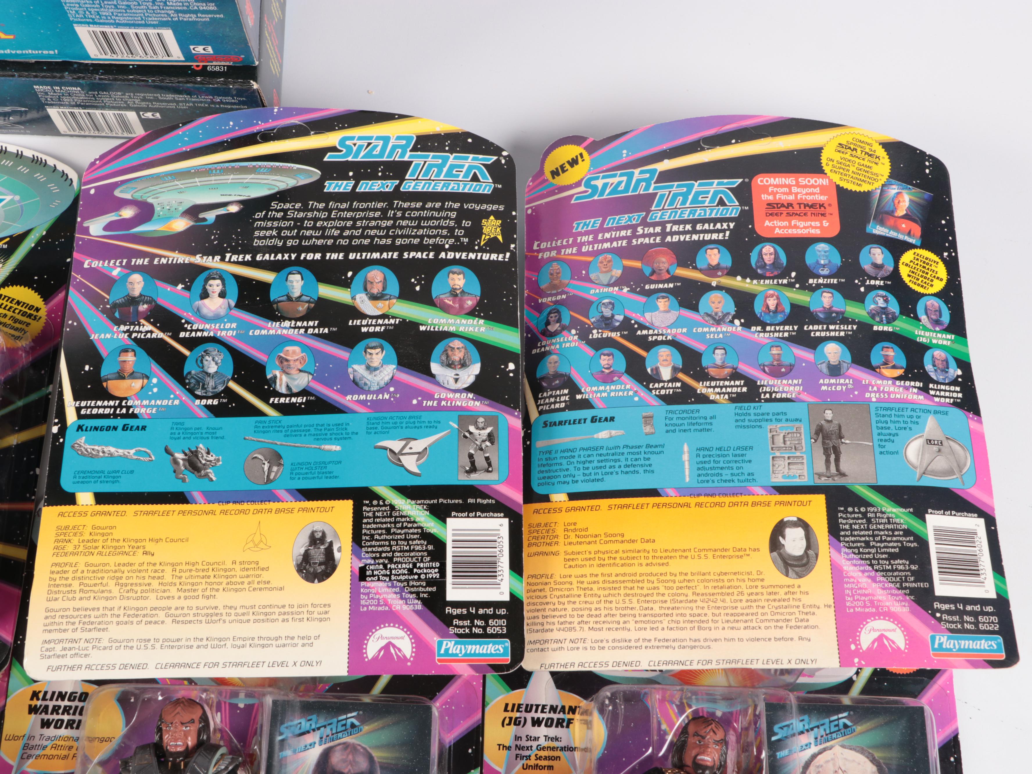 Galoob Star Trek Collector's Sets with Playmates Star Trek Figures
