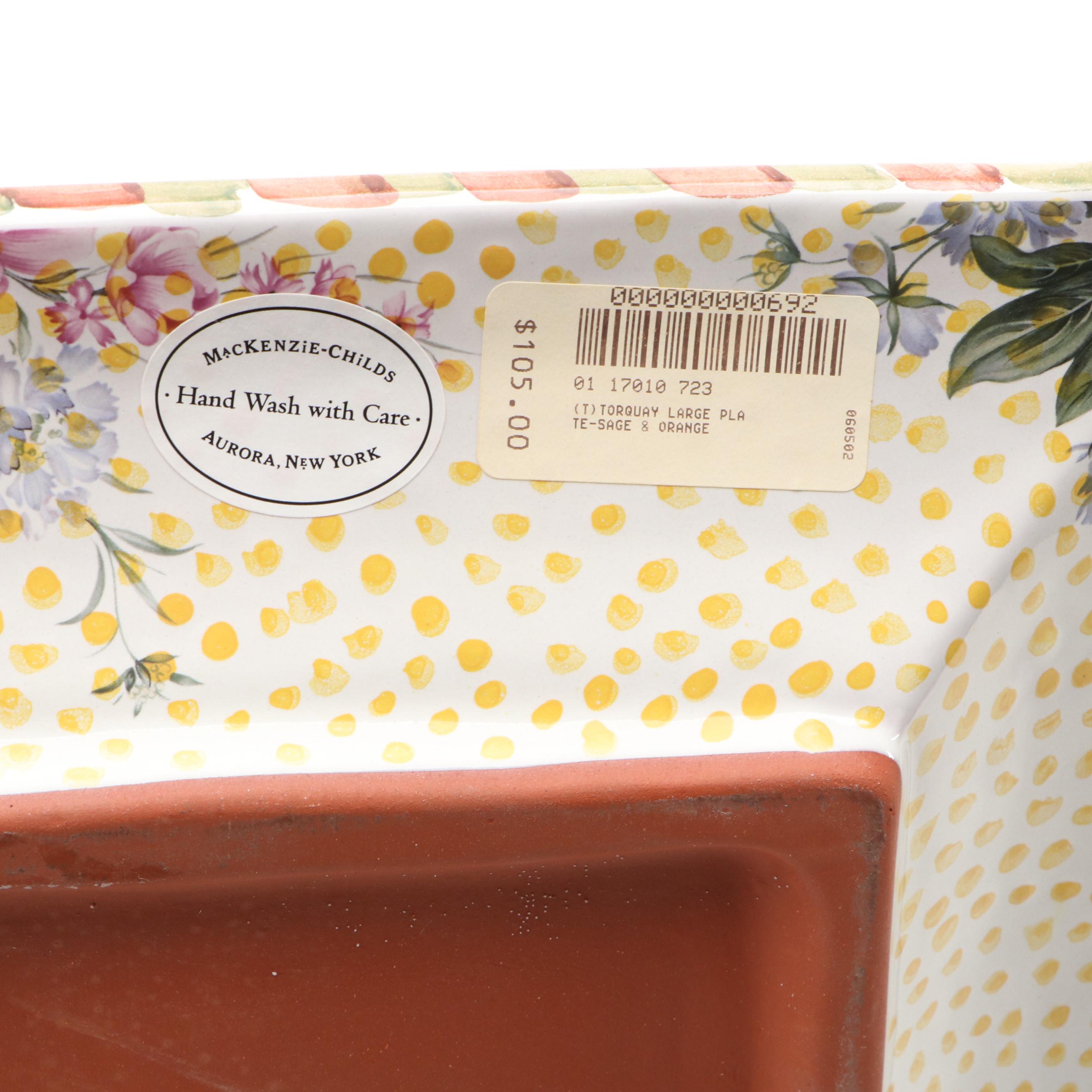 MacKenzie-Childs "Torquay" Dinner Plates, 2005