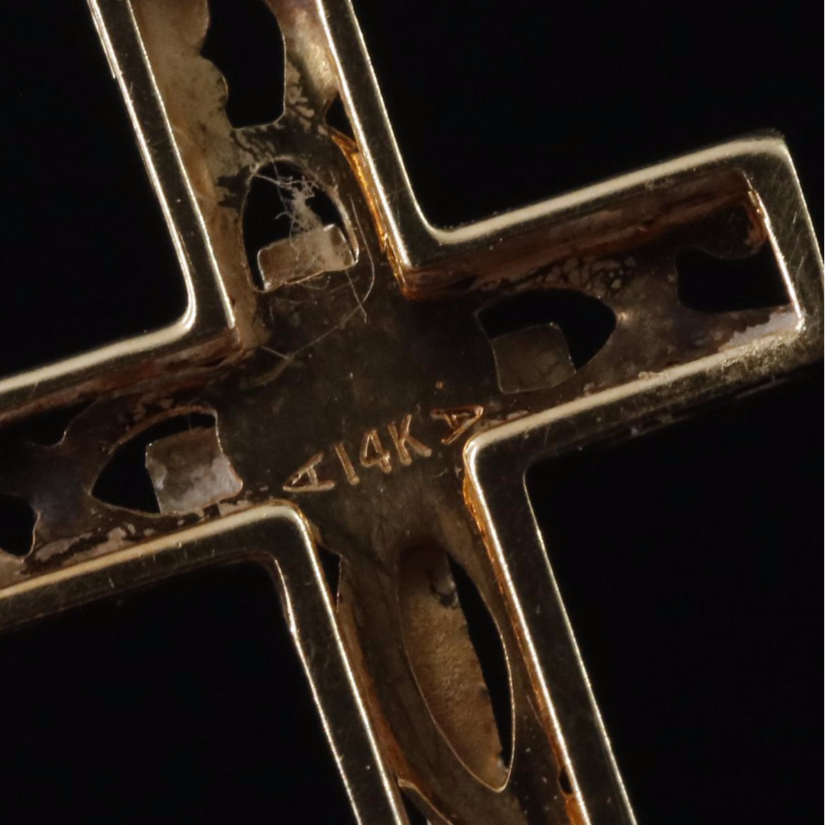 14K Cross Pendant