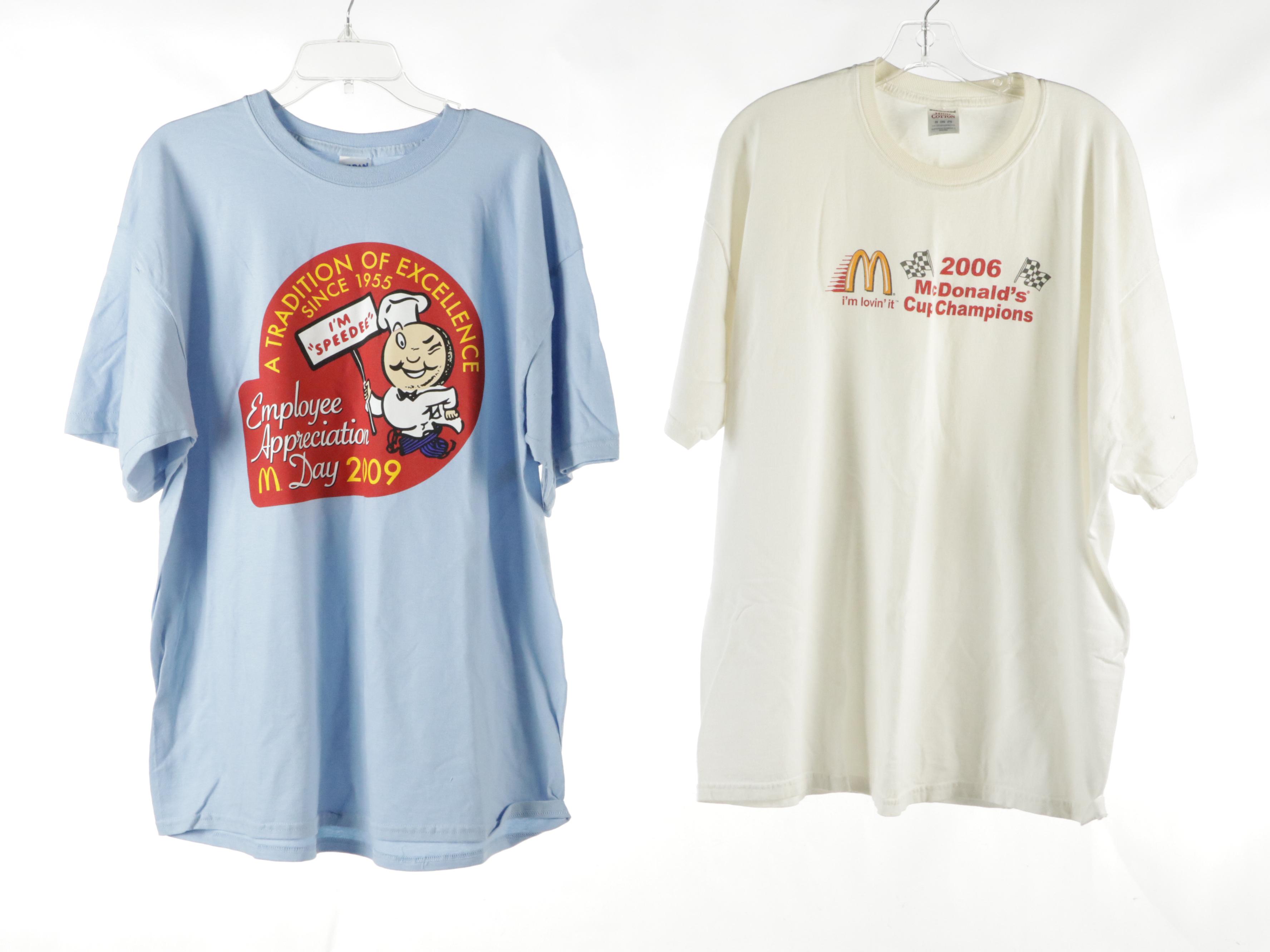 Men's McDonald's Team Graphic T-Shirts and Nylon Zip Jacket