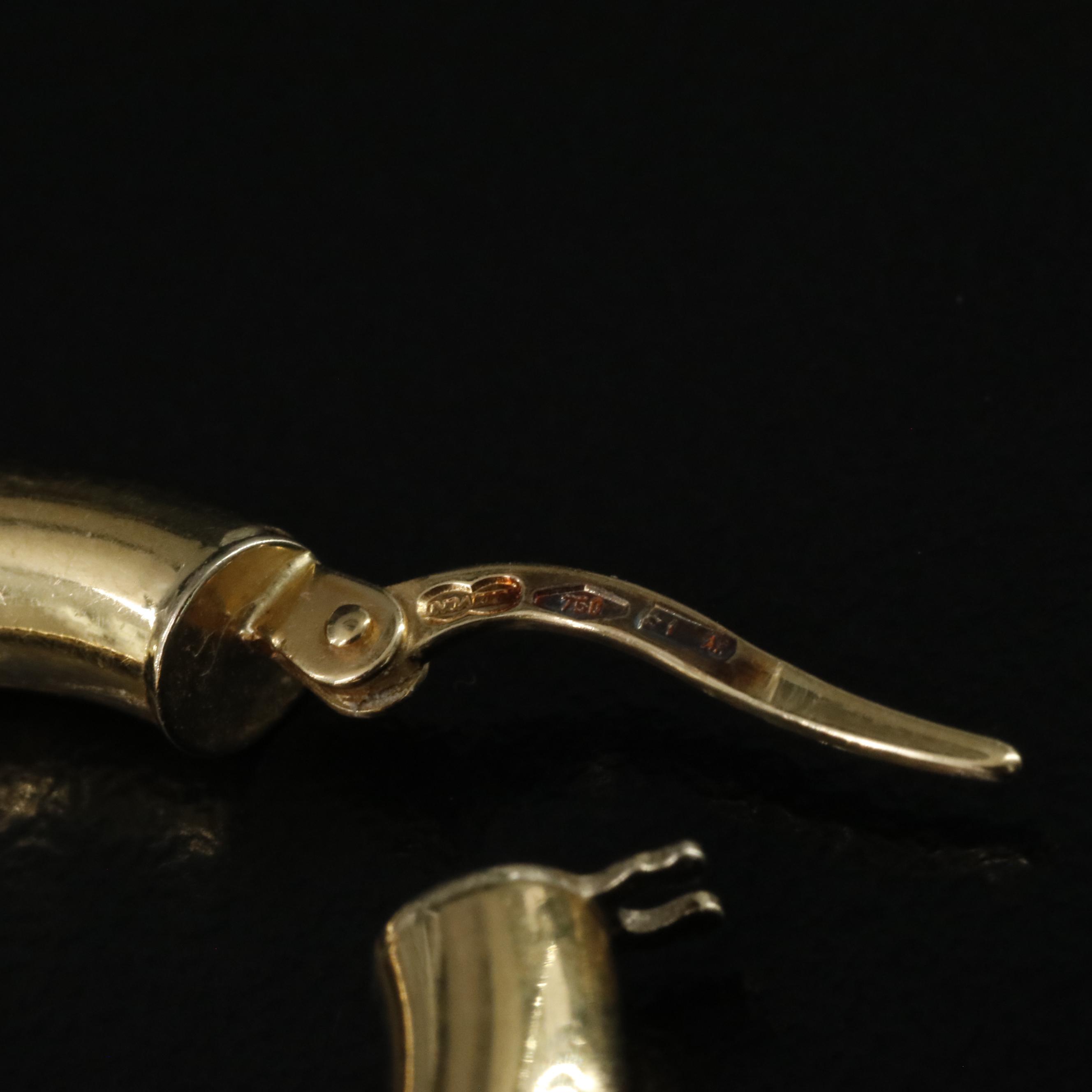 UnoAErre 18K Hoop Earrings