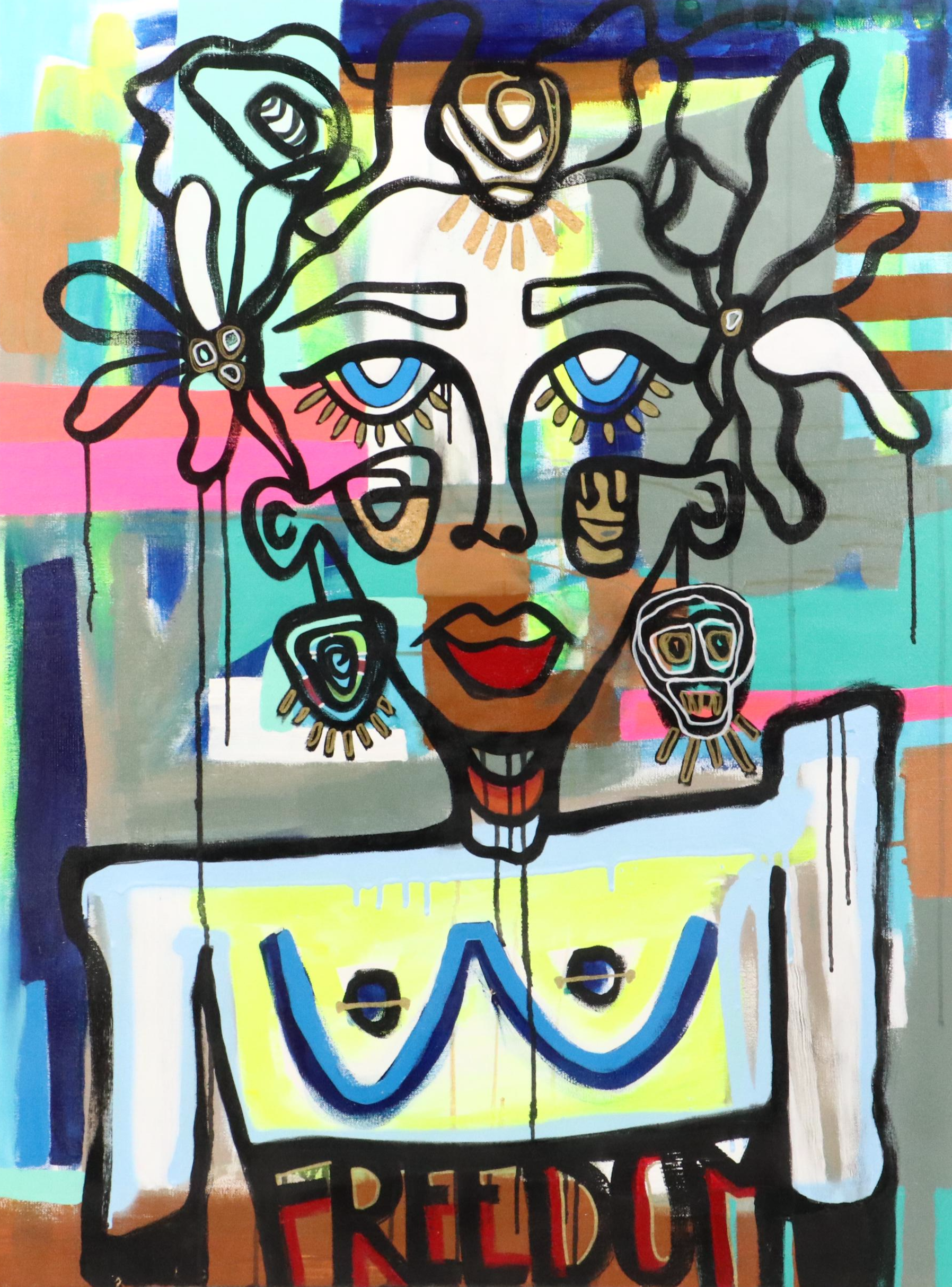 Jordan Howell Acrylic Painting "The Freedom Pirate," 2024