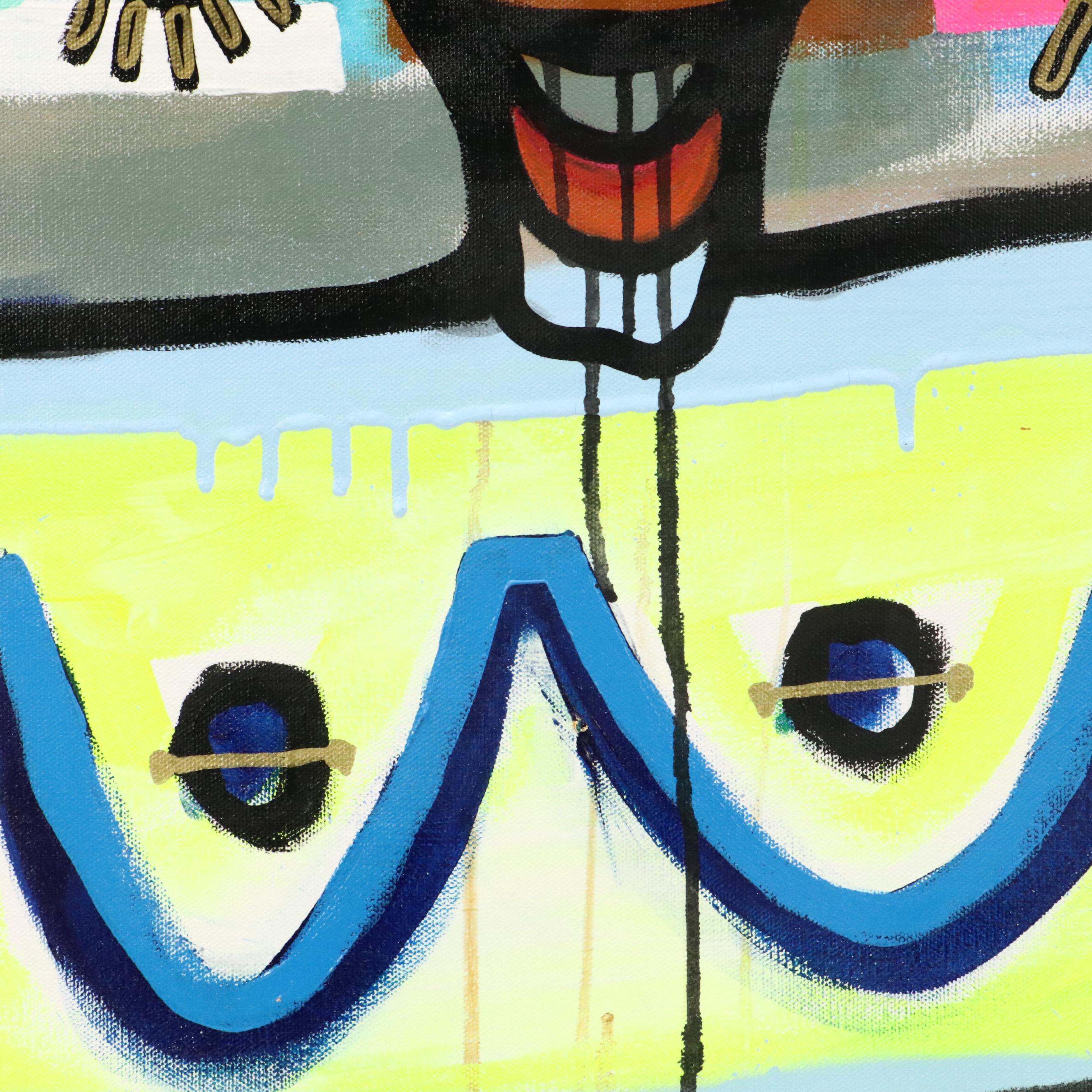 Jordan Howell Acrylic Painting "The Freedom Pirate," 2024