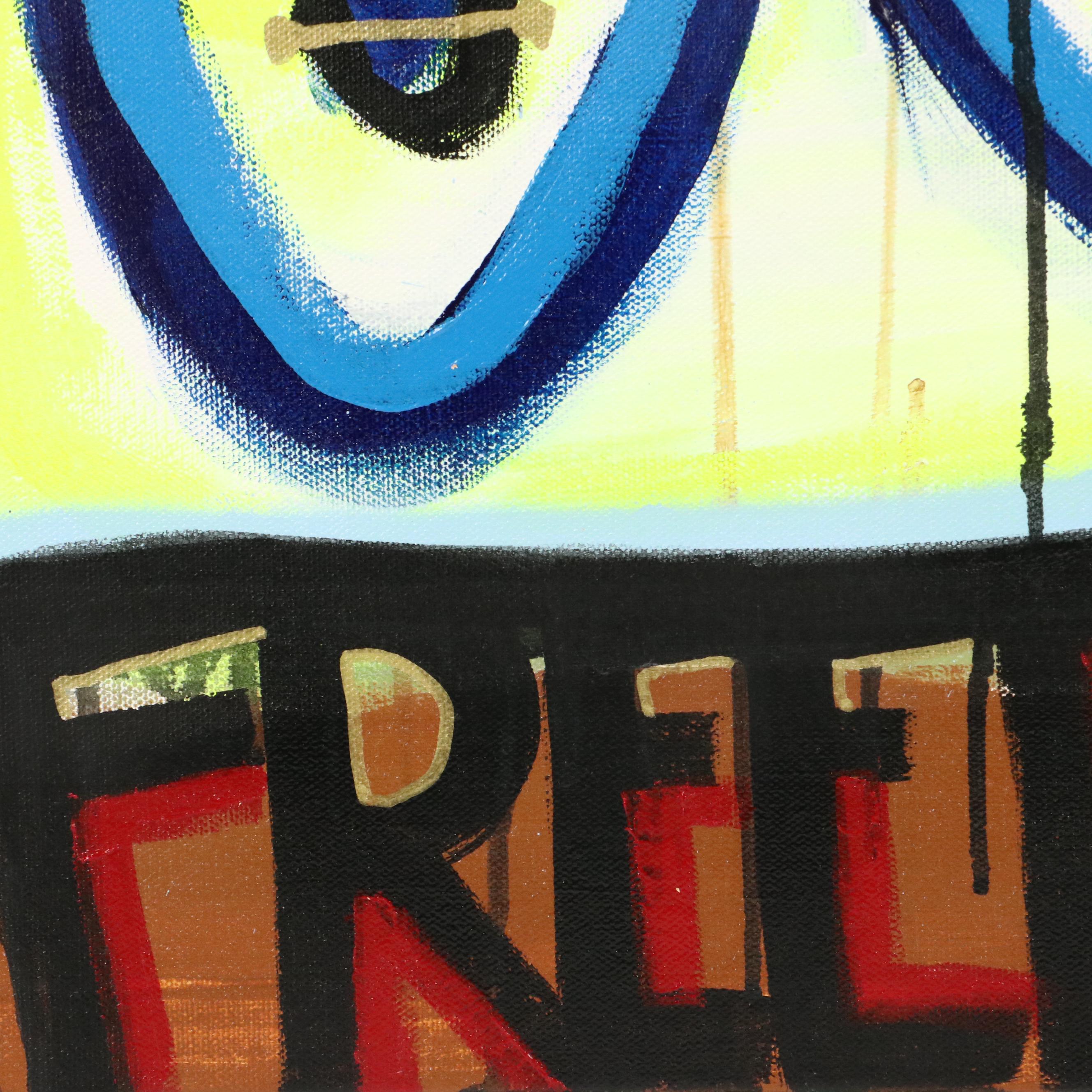 Jordan Howell Acrylic Painting "The Freedom Pirate," 2024