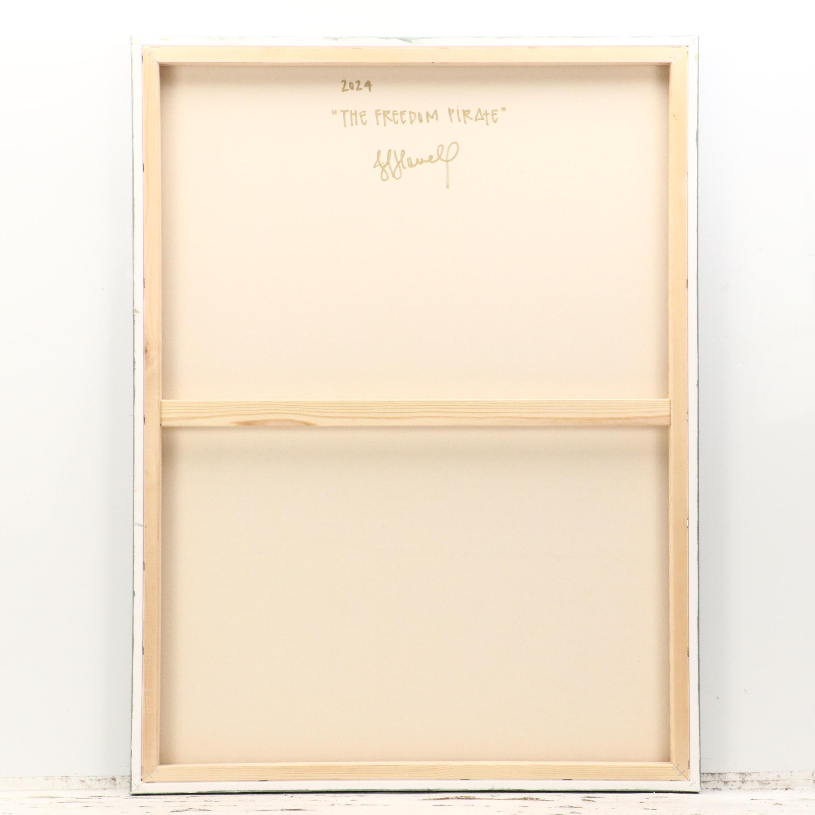 Jordan Howell Acrylic Painting "The Freedom Pirate," 2024