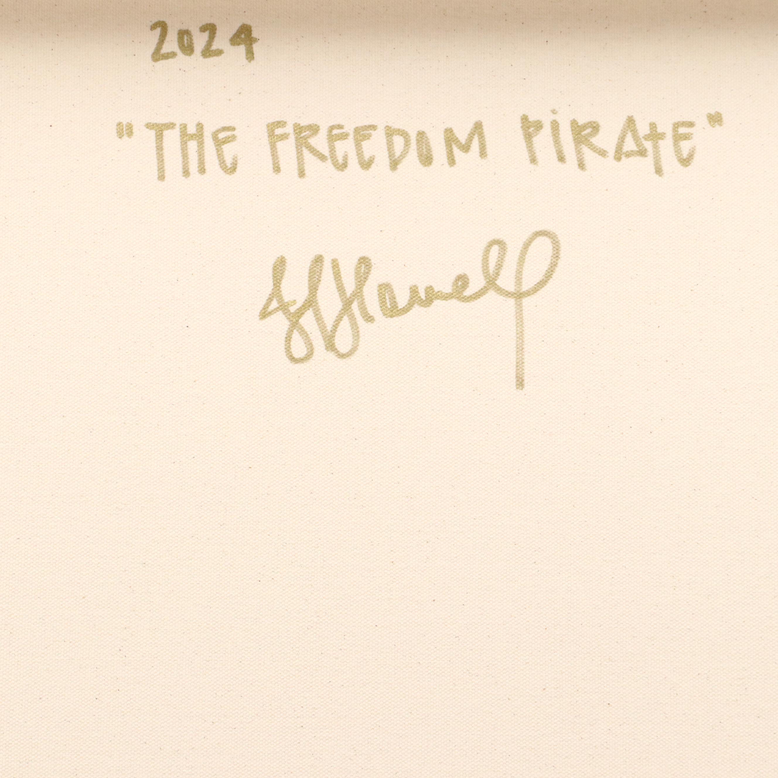 Jordan Howell Acrylic Painting "The Freedom Pirate," 2024