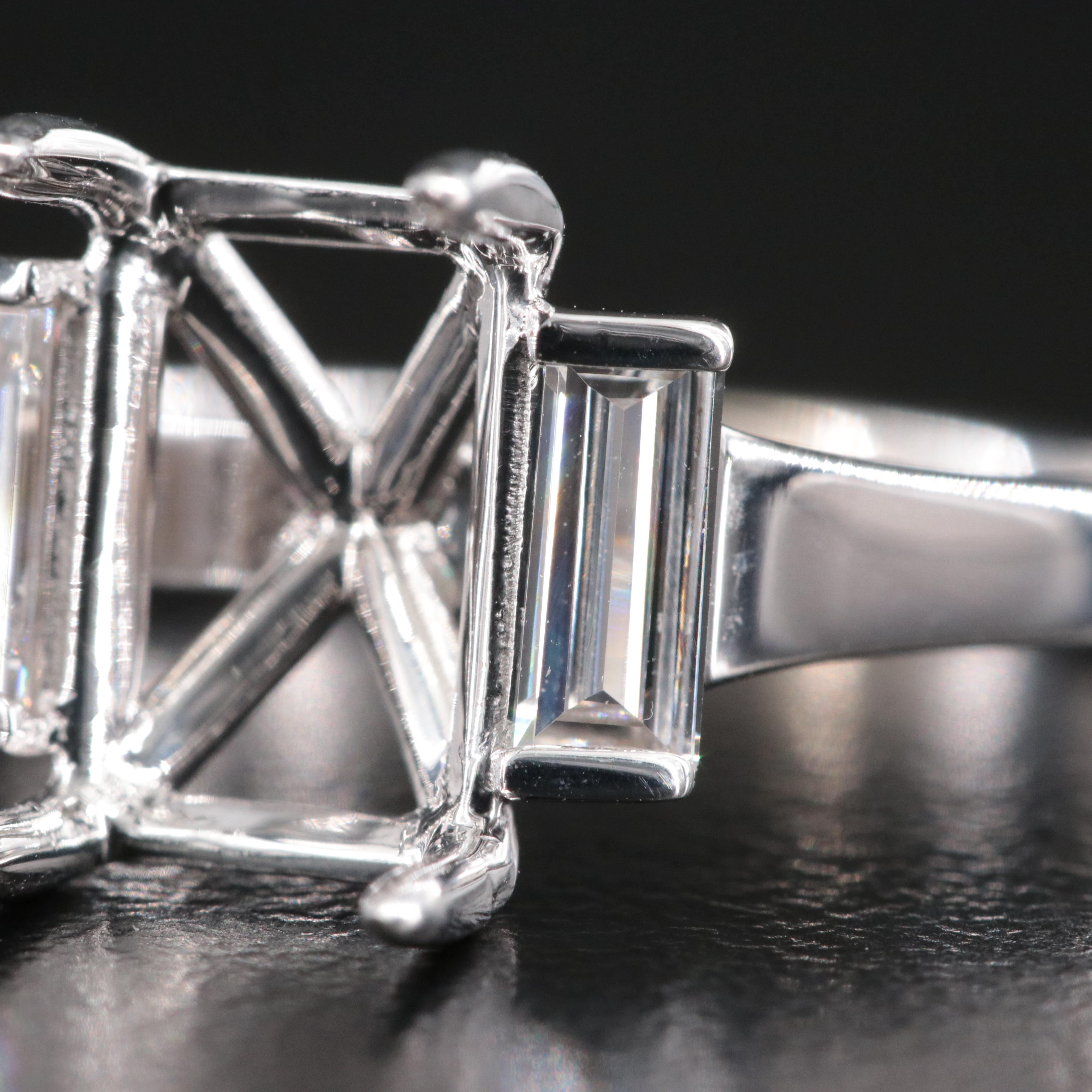 18K 0.54 CTW Lab Grown Diamond Semi Mount Ring