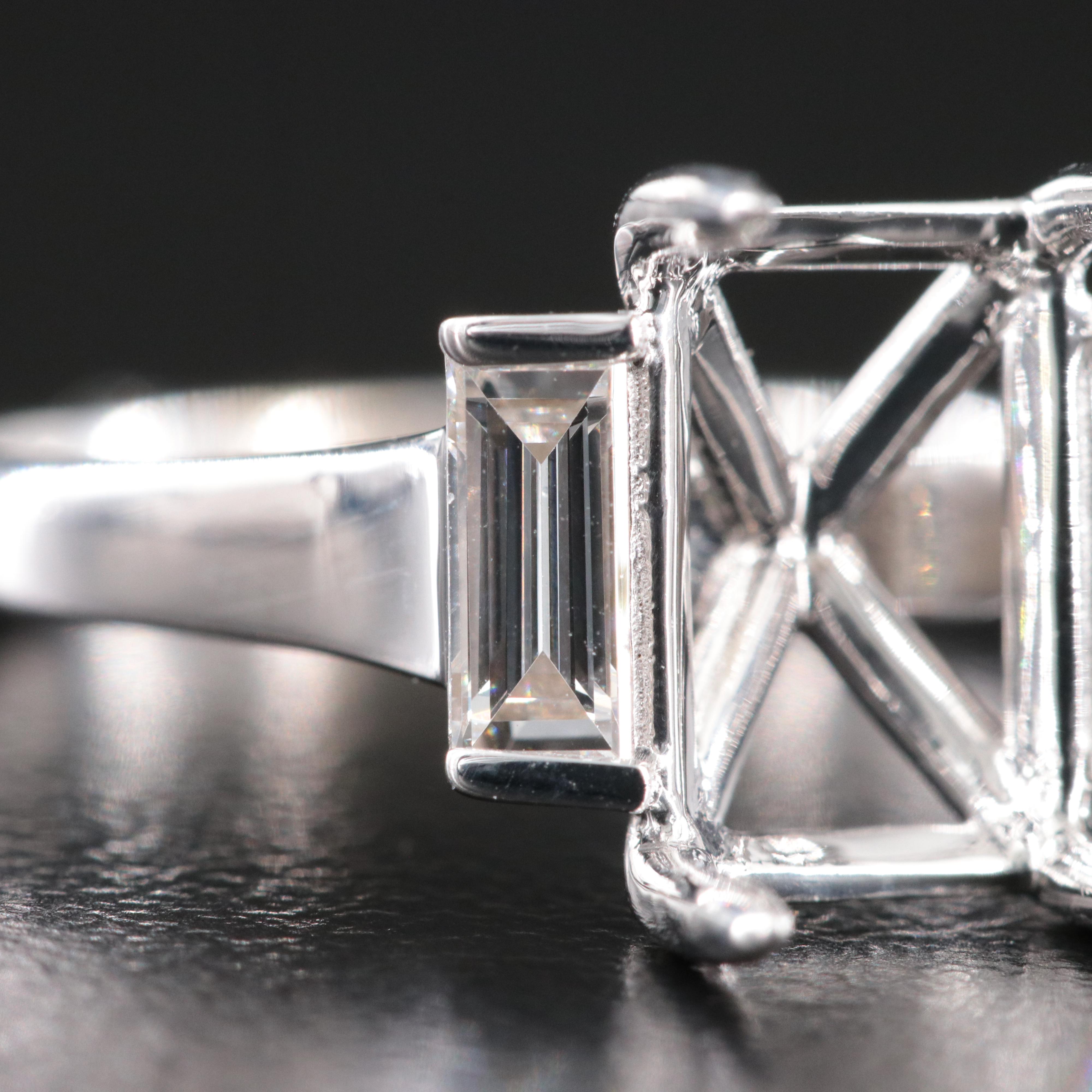 18K 0.54 CTW Lab Grown Diamond Semi Mount Ring