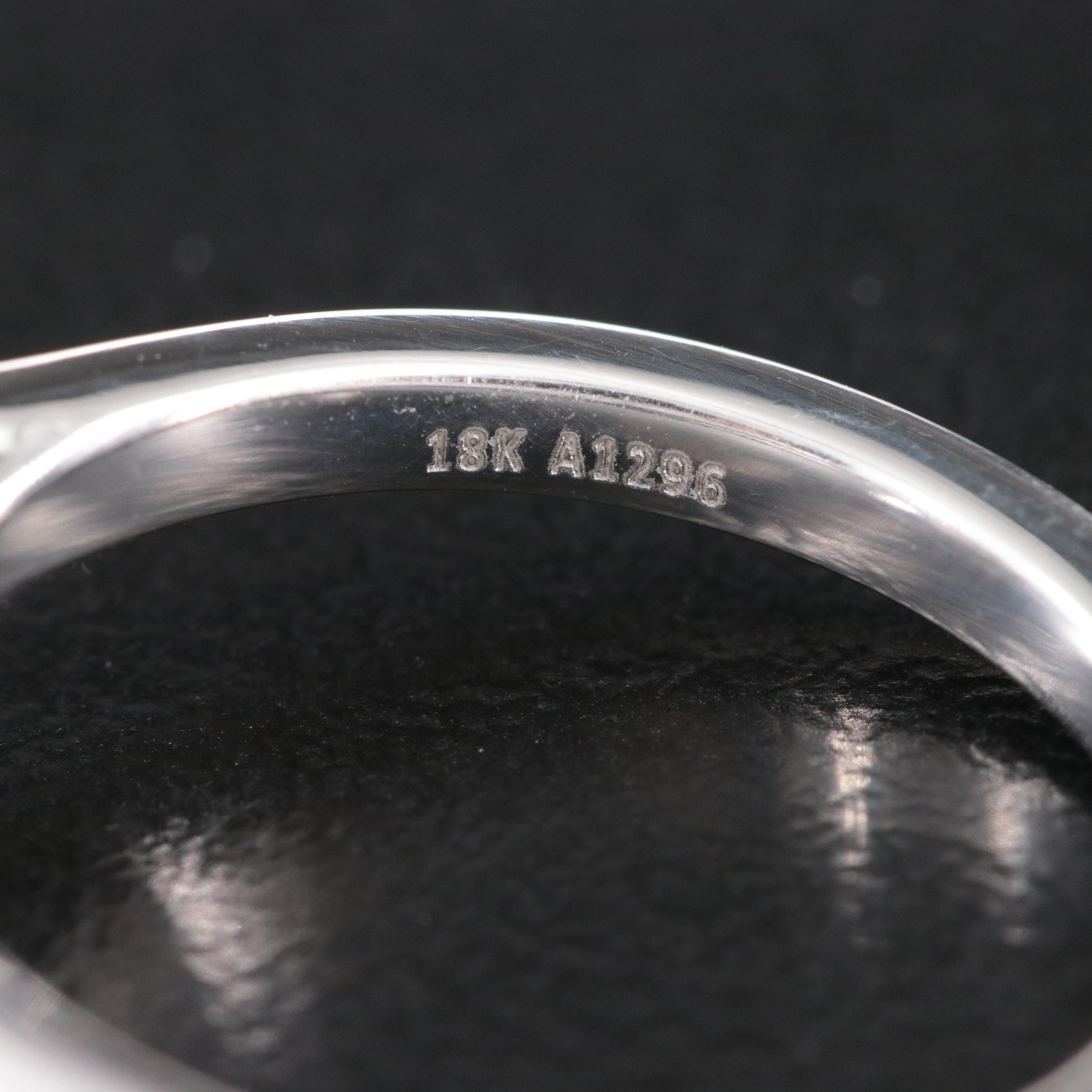 18K 0.54 CTW Lab Grown Diamond Semi Mount Ring