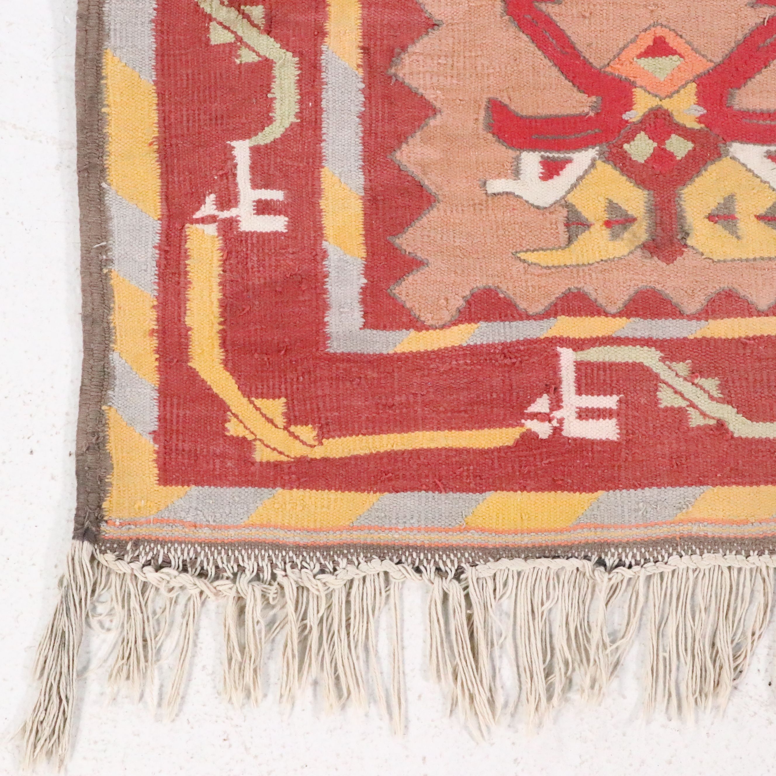 4'2 x 7'4 Handwoven Turkish Kilim Area Rug