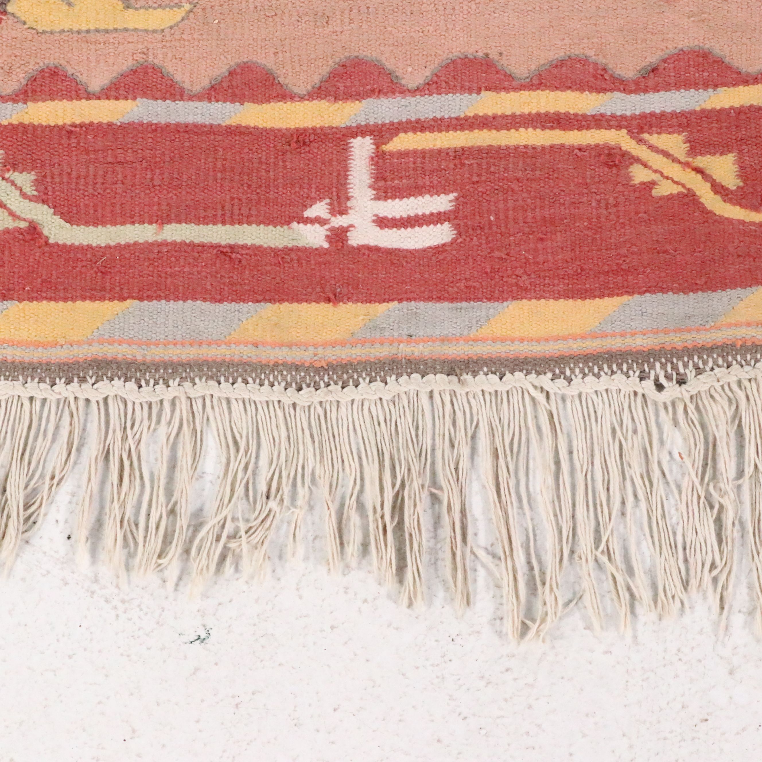 4'2 x 7'4 Handwoven Turkish Kilim Area Rug