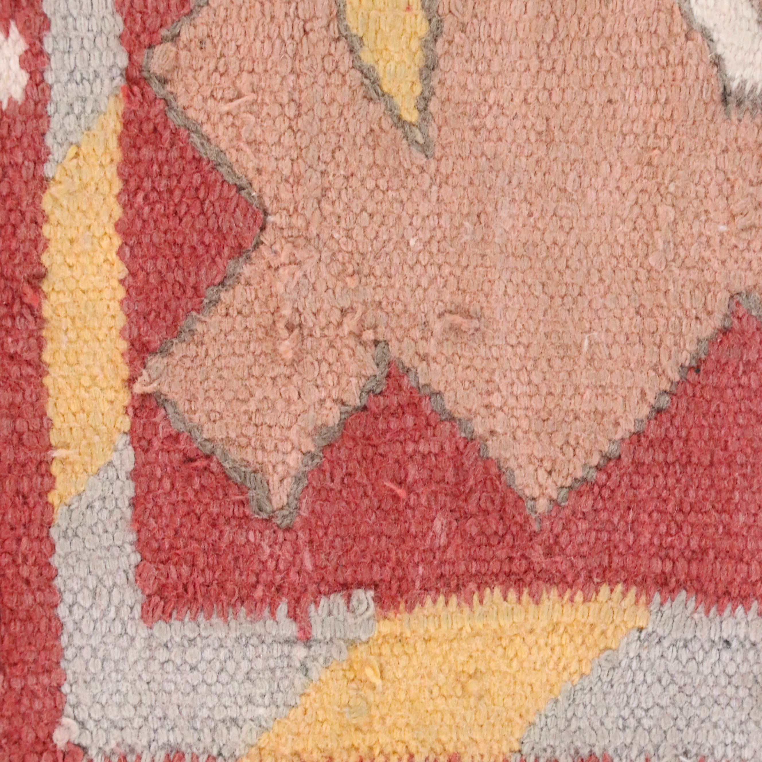 4'2 x 7'4 Handwoven Turkish Kilim Area Rug