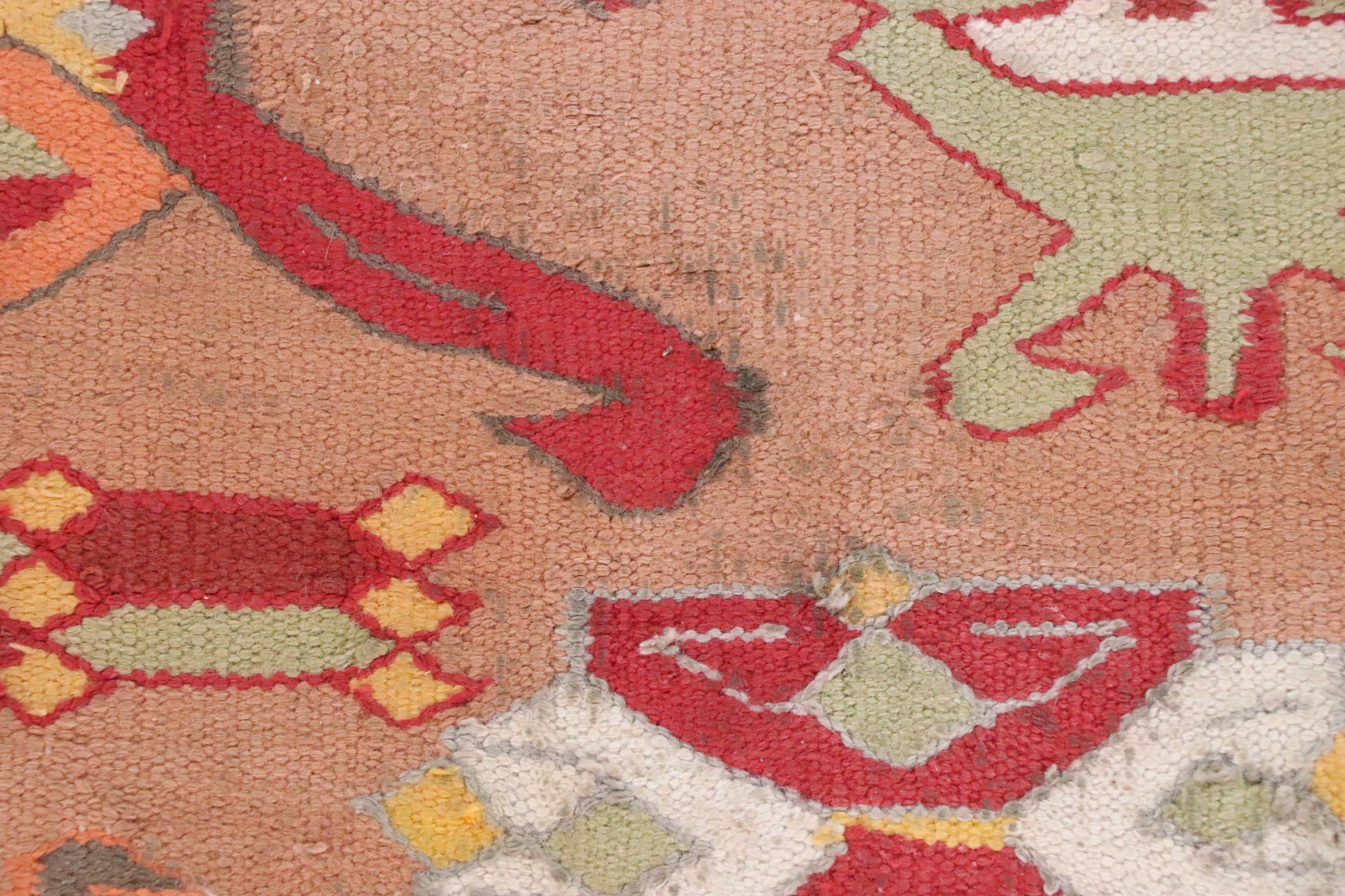 4'2 x 7'4 Handwoven Turkish Kilim Area Rug