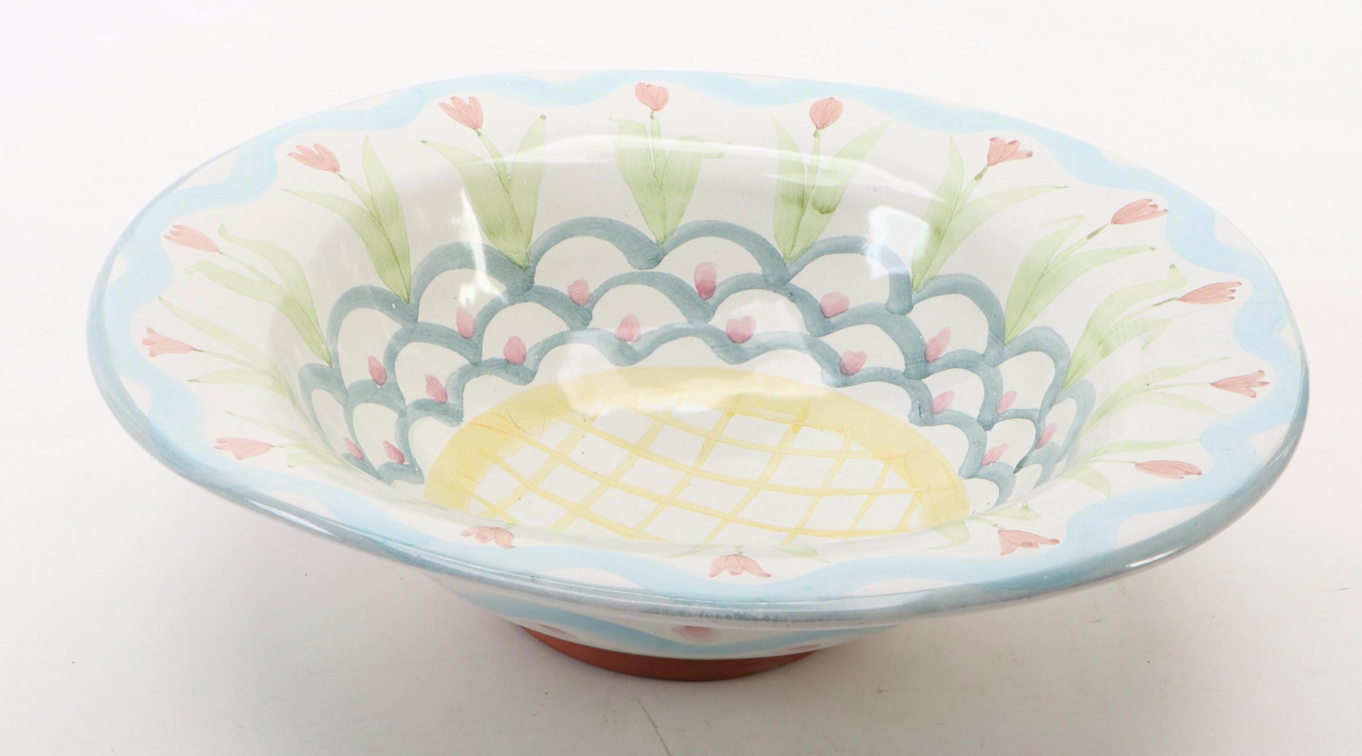 MacKenzie-Childs "King Fairy" Bowl and "Keukenhoff" Tile Trivet