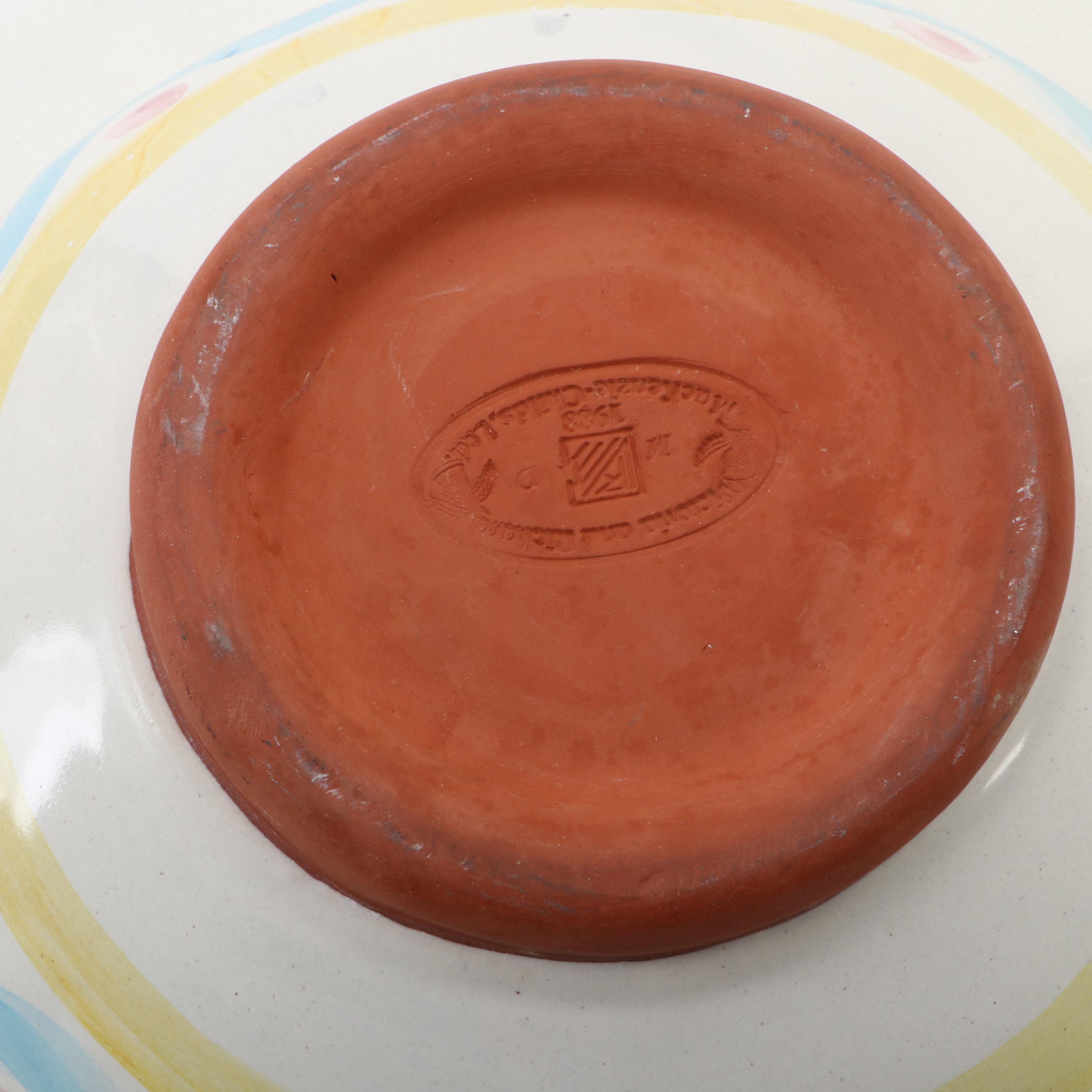 MacKenzie-Childs "King Fairy" Bowl and "Keukenhoff" Tile Trivet