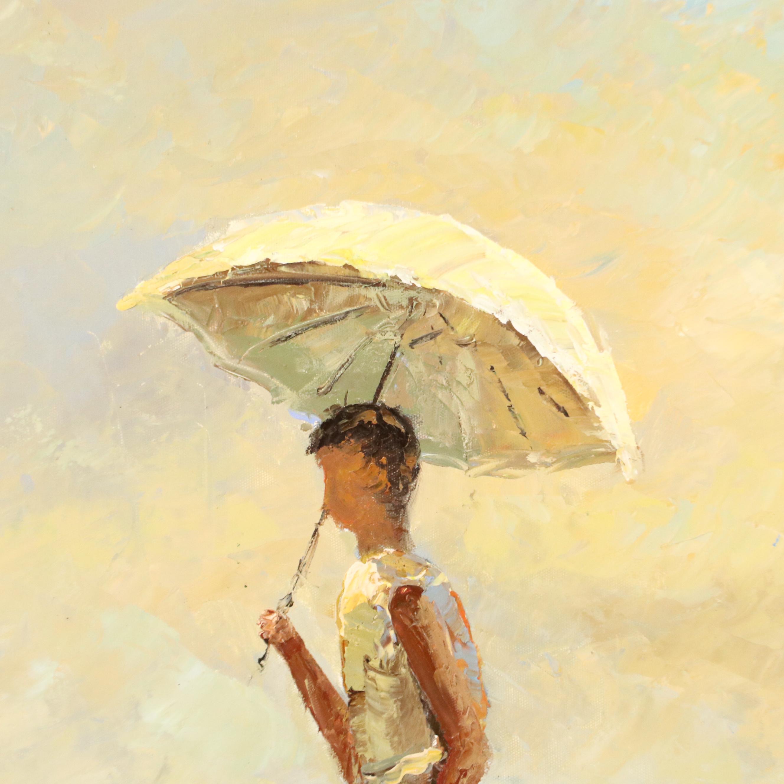 Impressionist Inspired Acrylic Painting After Jack Vettriano