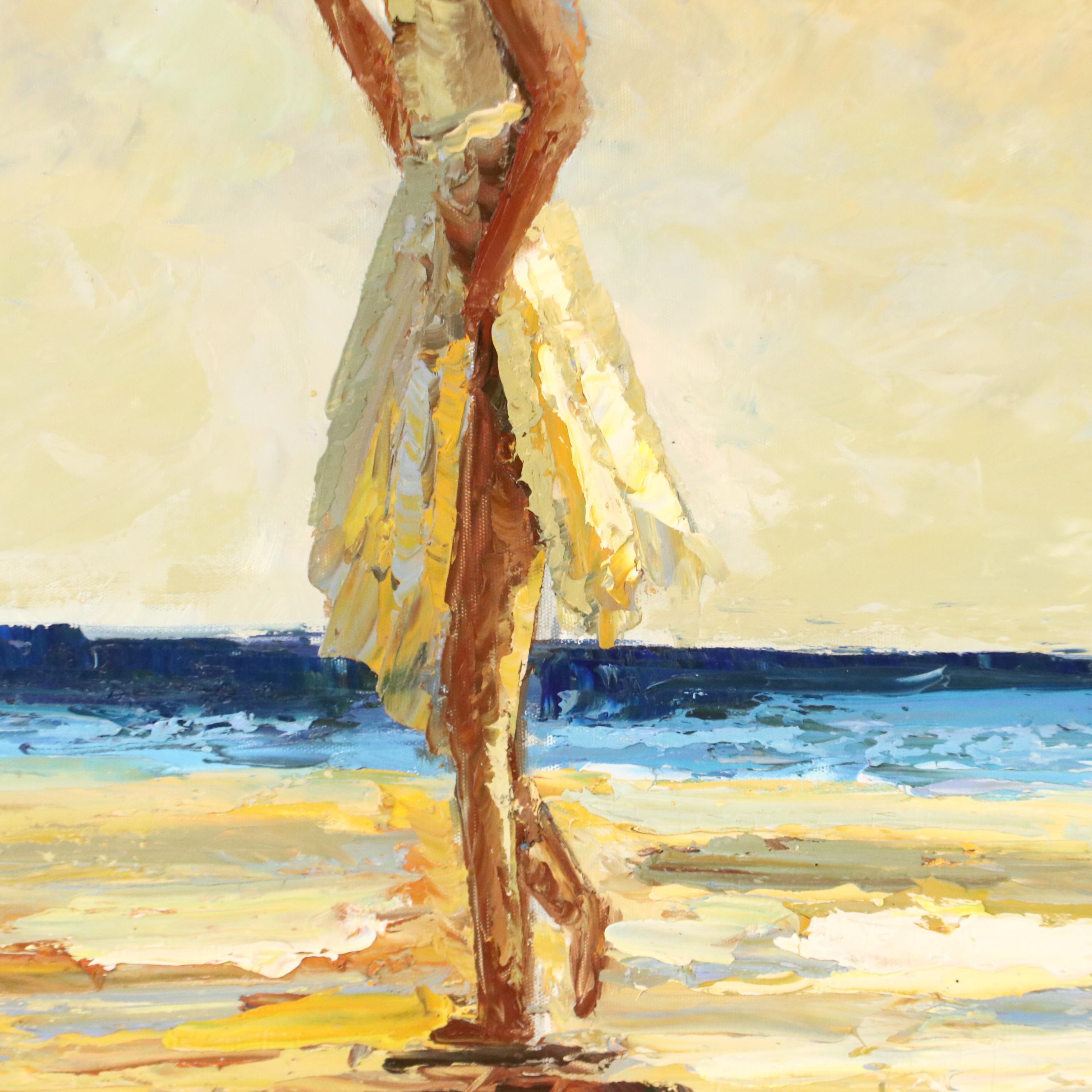 Impressionist Inspired Acrylic Painting After Jack Vettriano