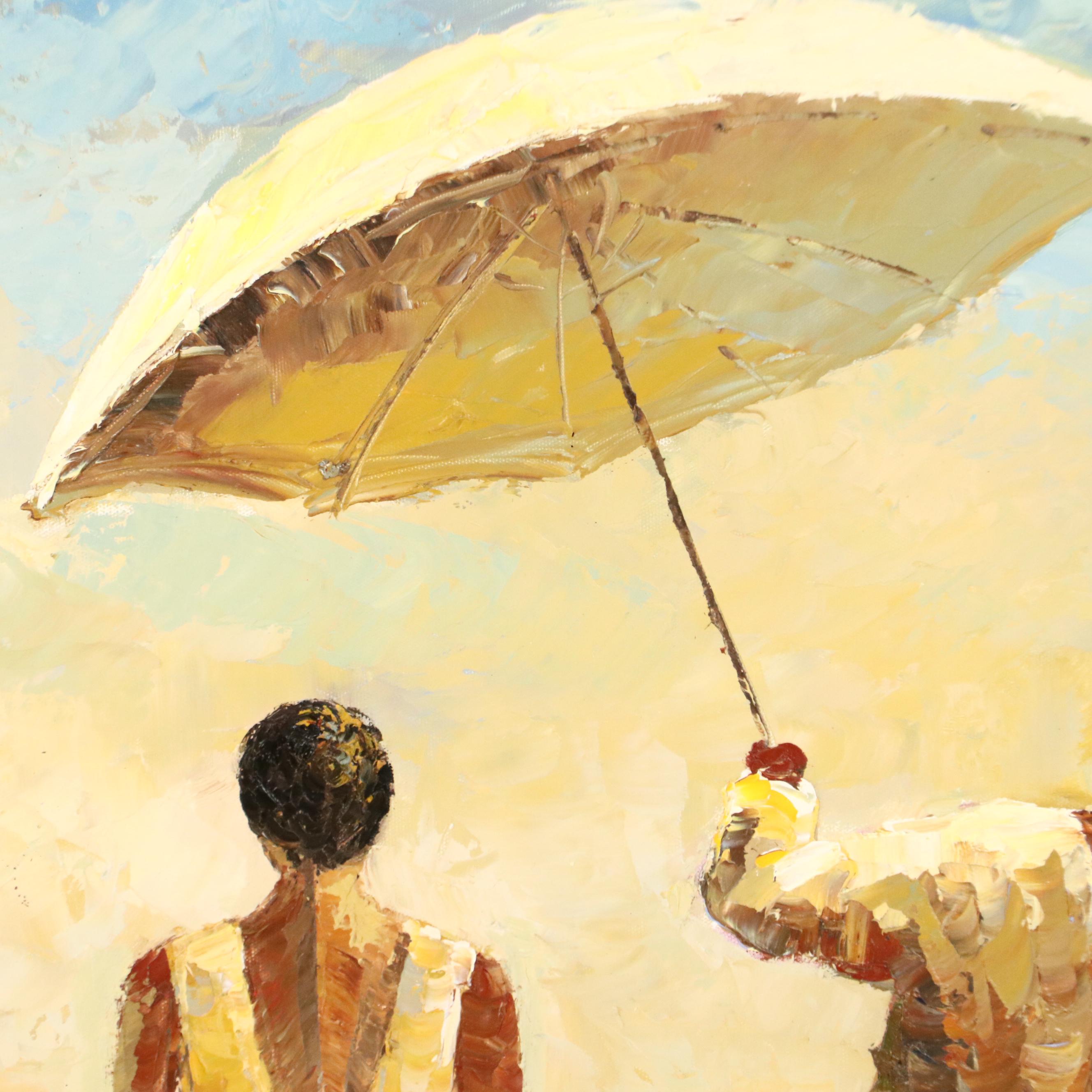 Impressionist Inspired Acrylic Painting After Jack Vettriano