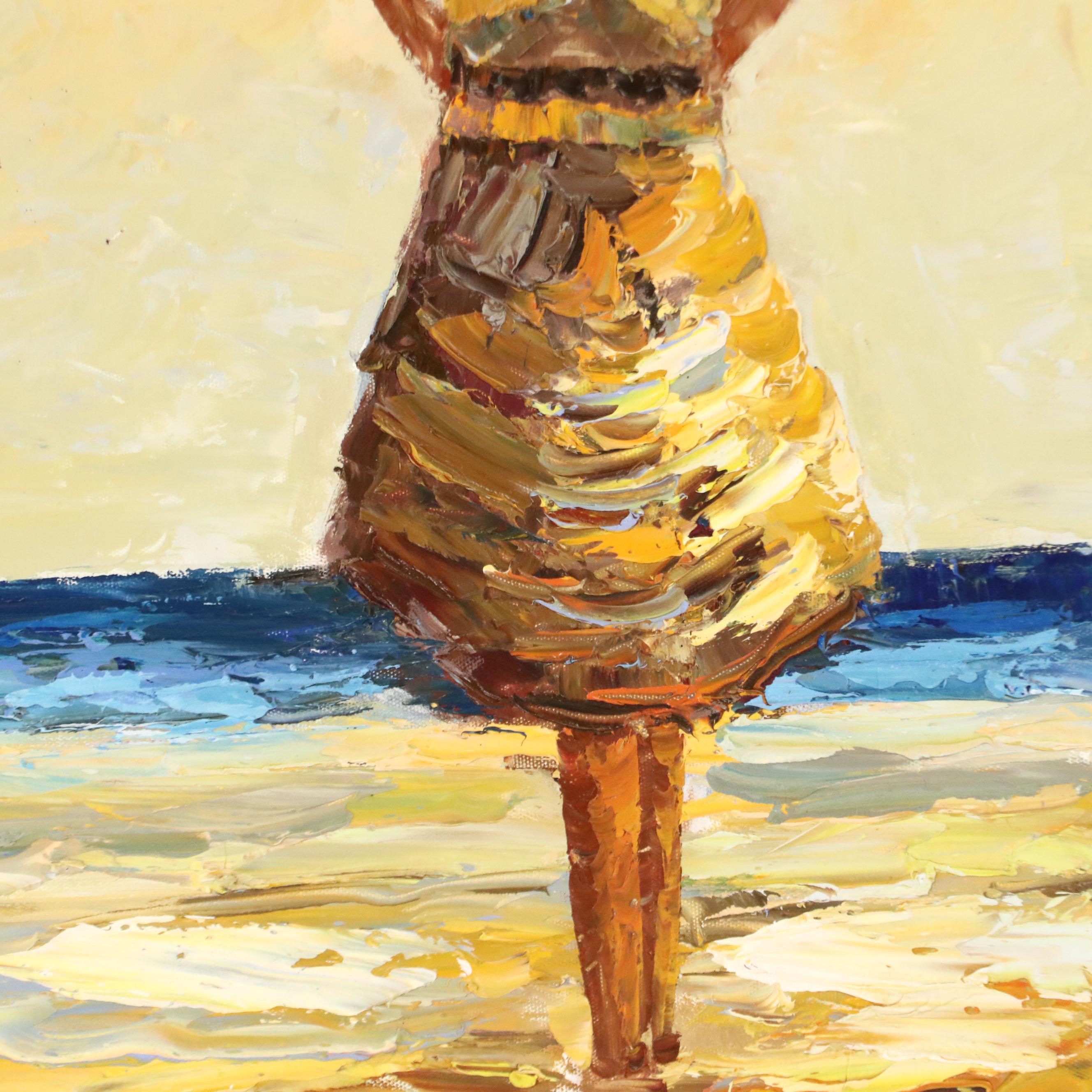 Impressionist Inspired Acrylic Painting After Jack Vettriano