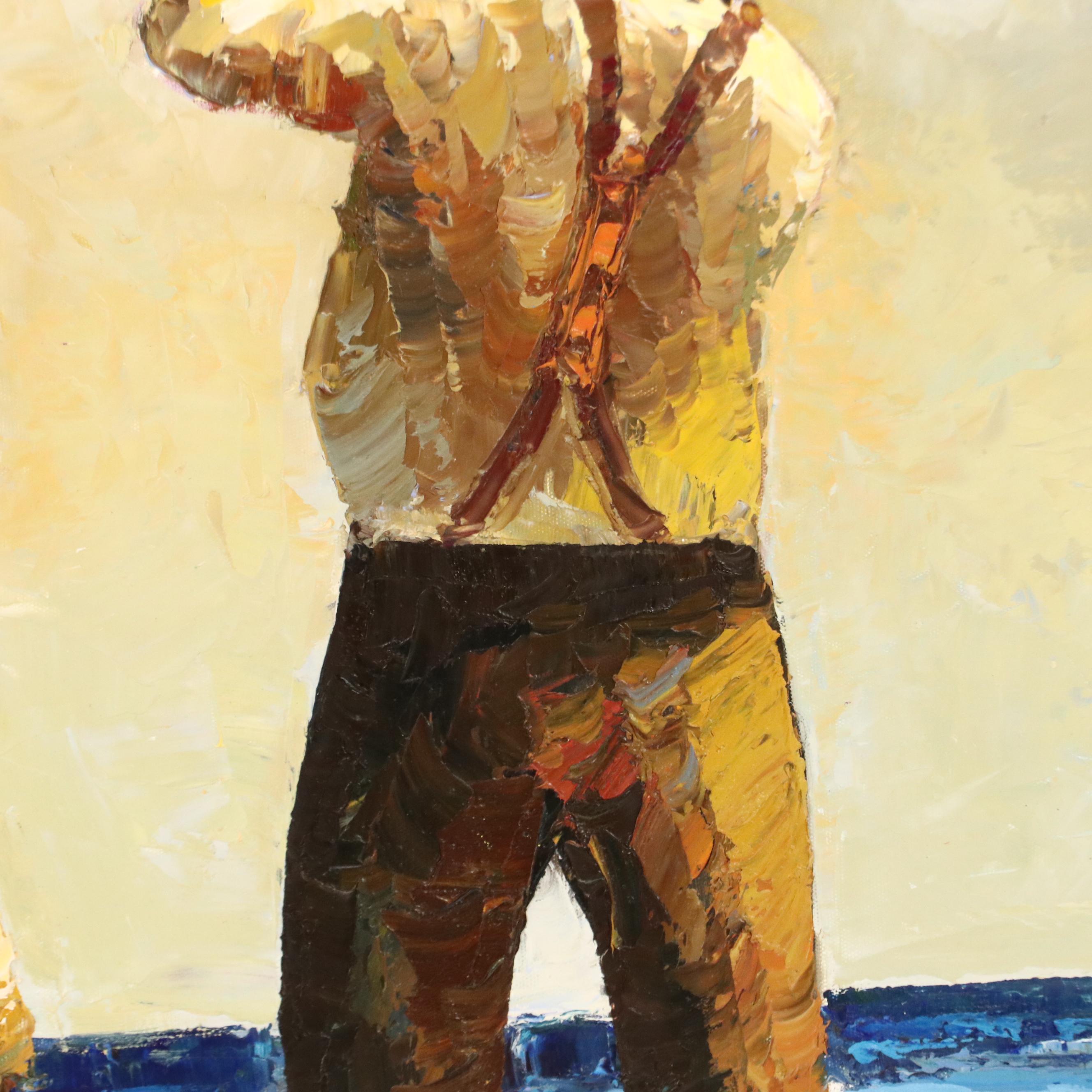 Impressionist Inspired Acrylic Painting After Jack Vettriano