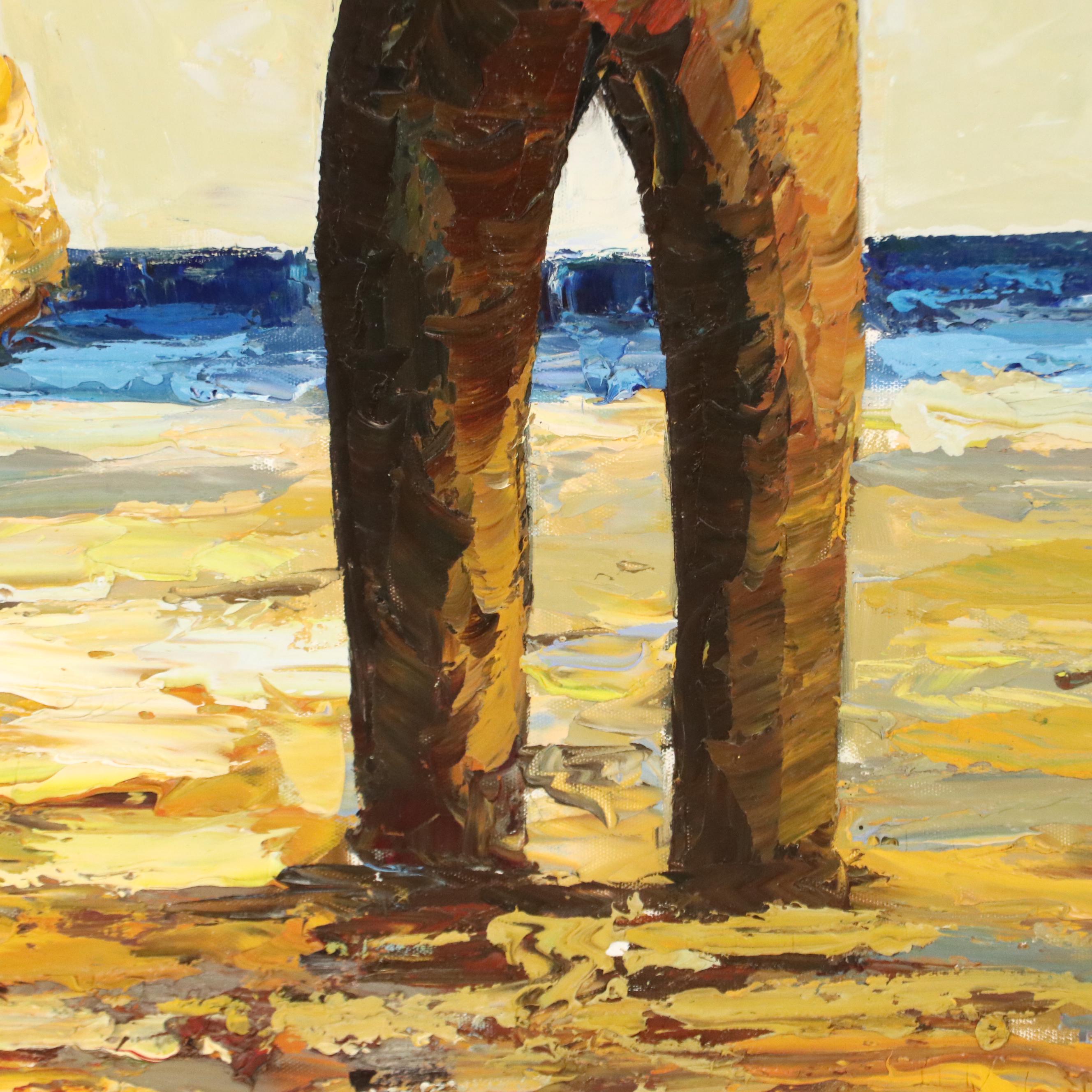 Impressionist Inspired Acrylic Painting After Jack Vettriano