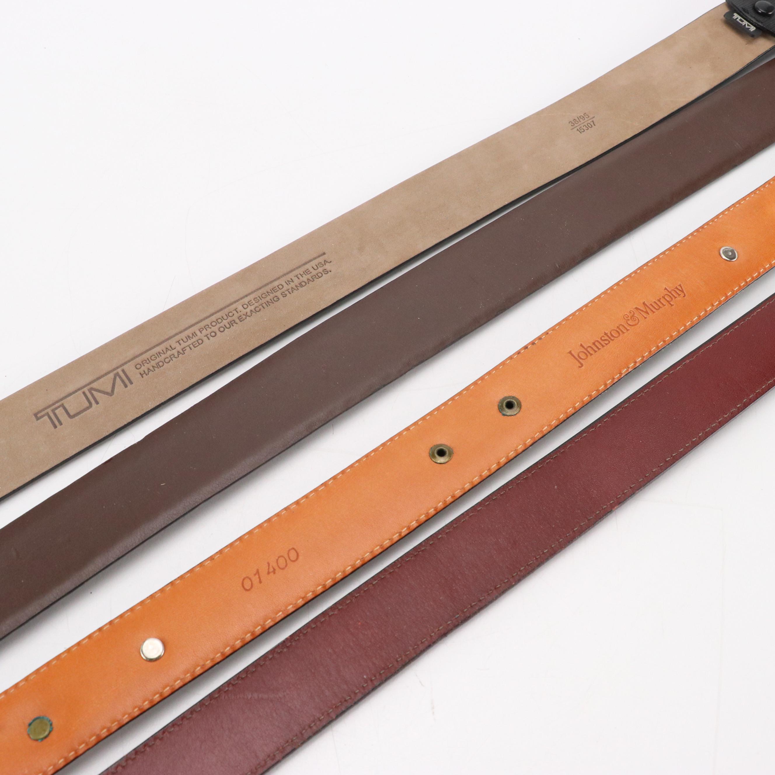 Men's Polo Ralph Lauren, L'Aiglon, Coach and Other Black Leather Belts