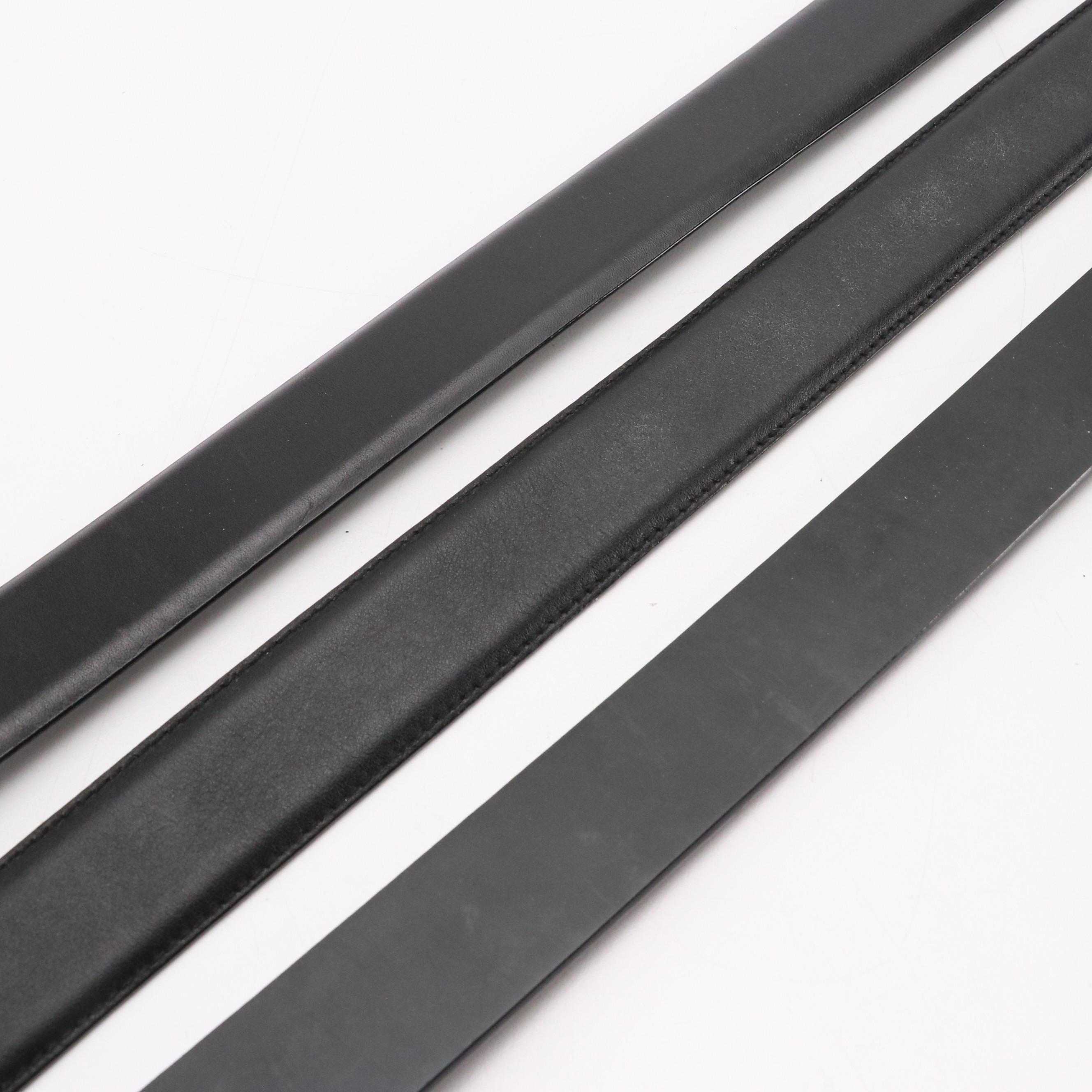 Men's Polo Ralph Lauren, L'Aiglon, Coach and Other Black Leather Belts