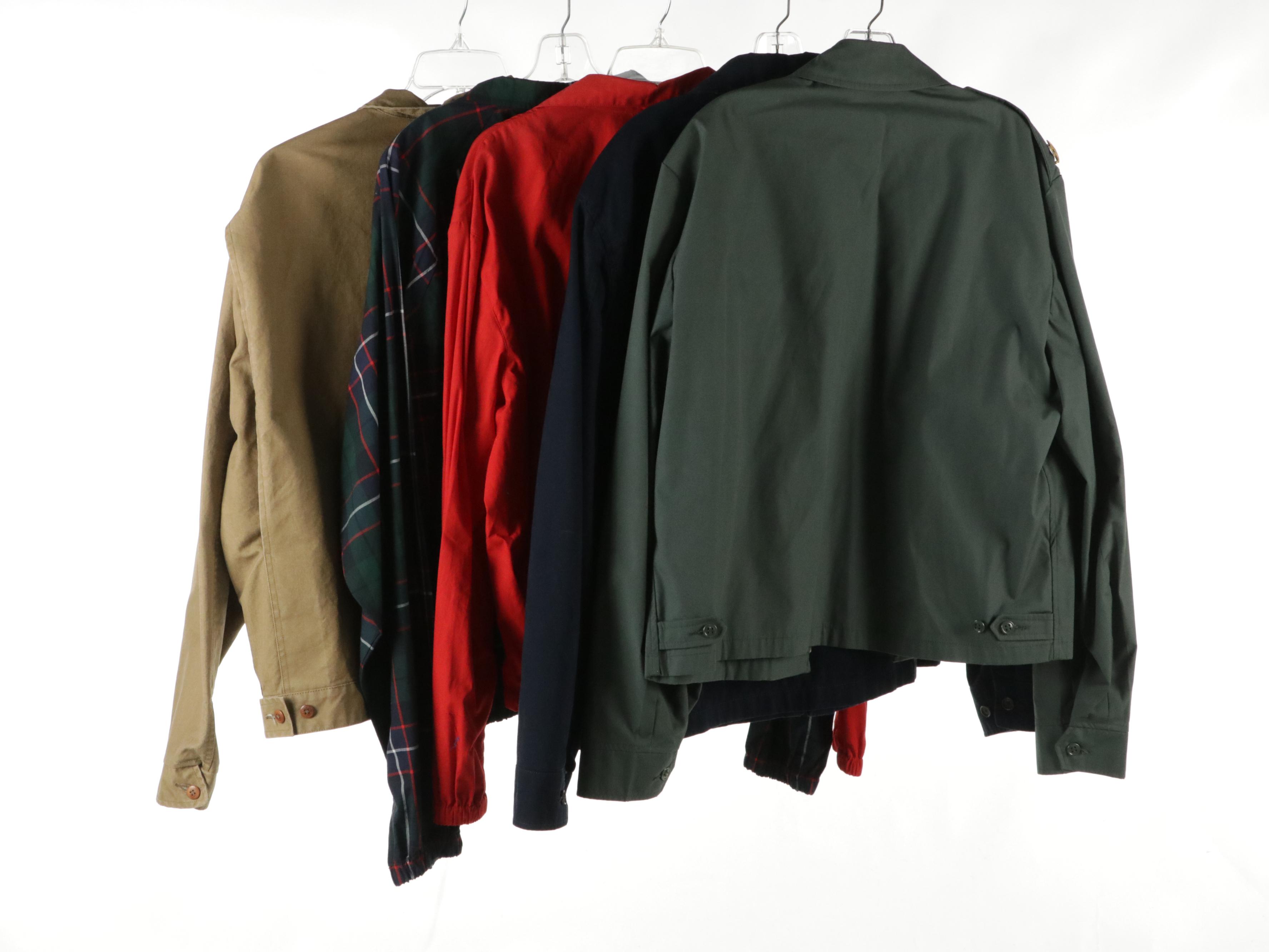 Men's Polo By Ralph Lauren Brown Utility, Plaid Windbreaker and Other Jackets
