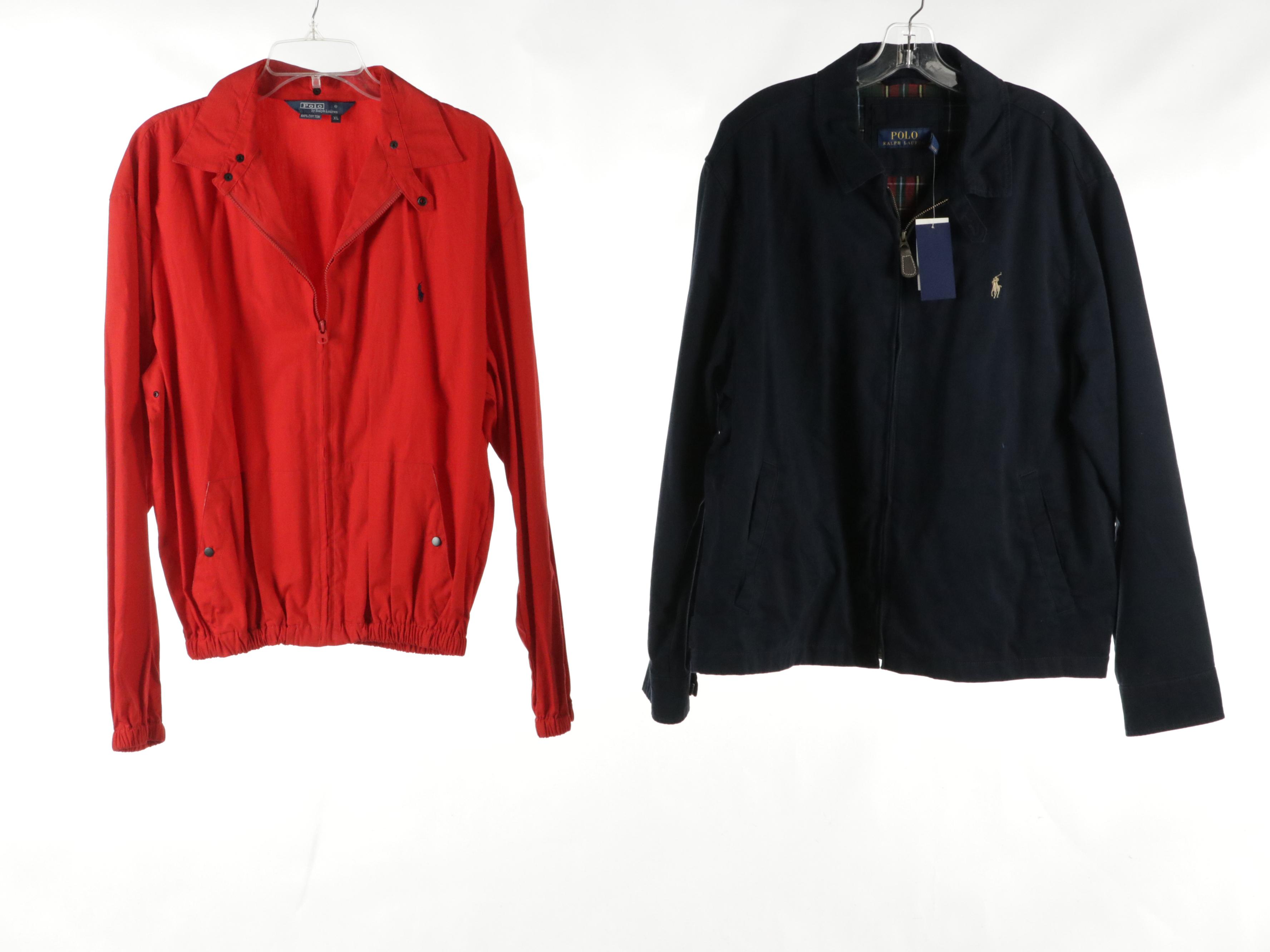 Men's Polo By Ralph Lauren Brown Utility, Plaid Windbreaker and Other Jackets