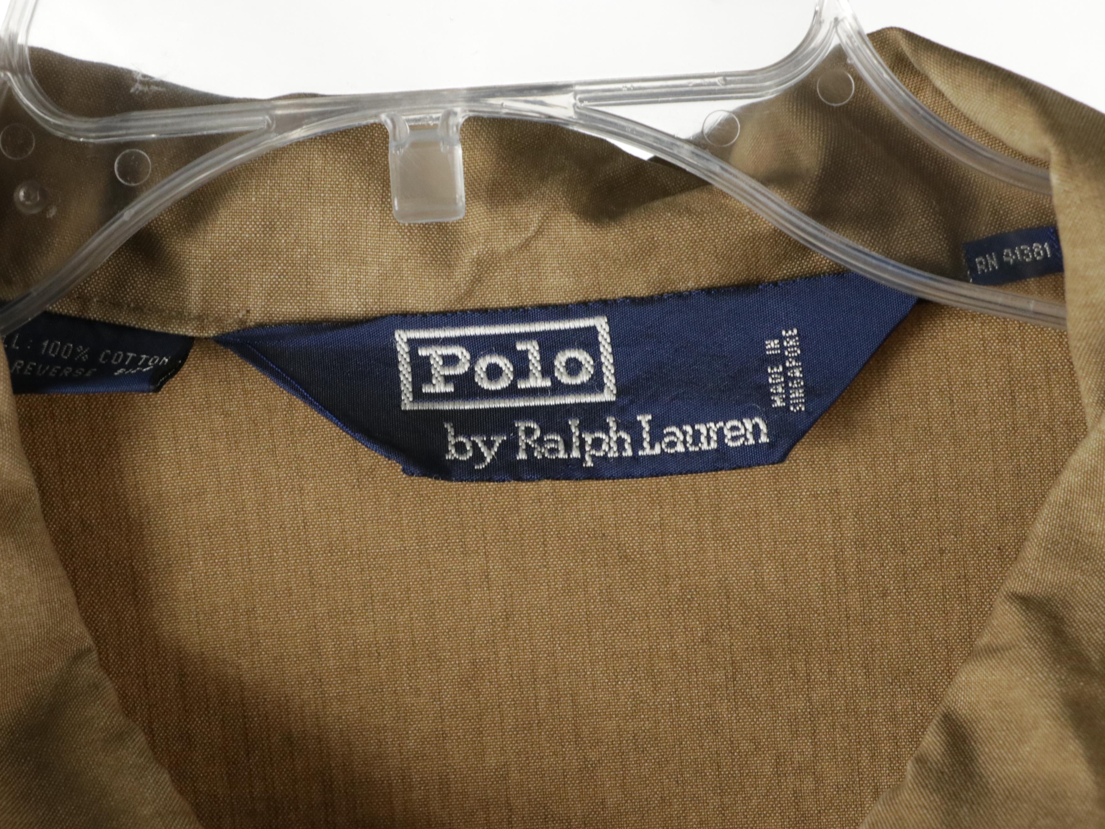 Men's Polo By Ralph Lauren Brown Utility, Plaid Windbreaker and Other Jackets