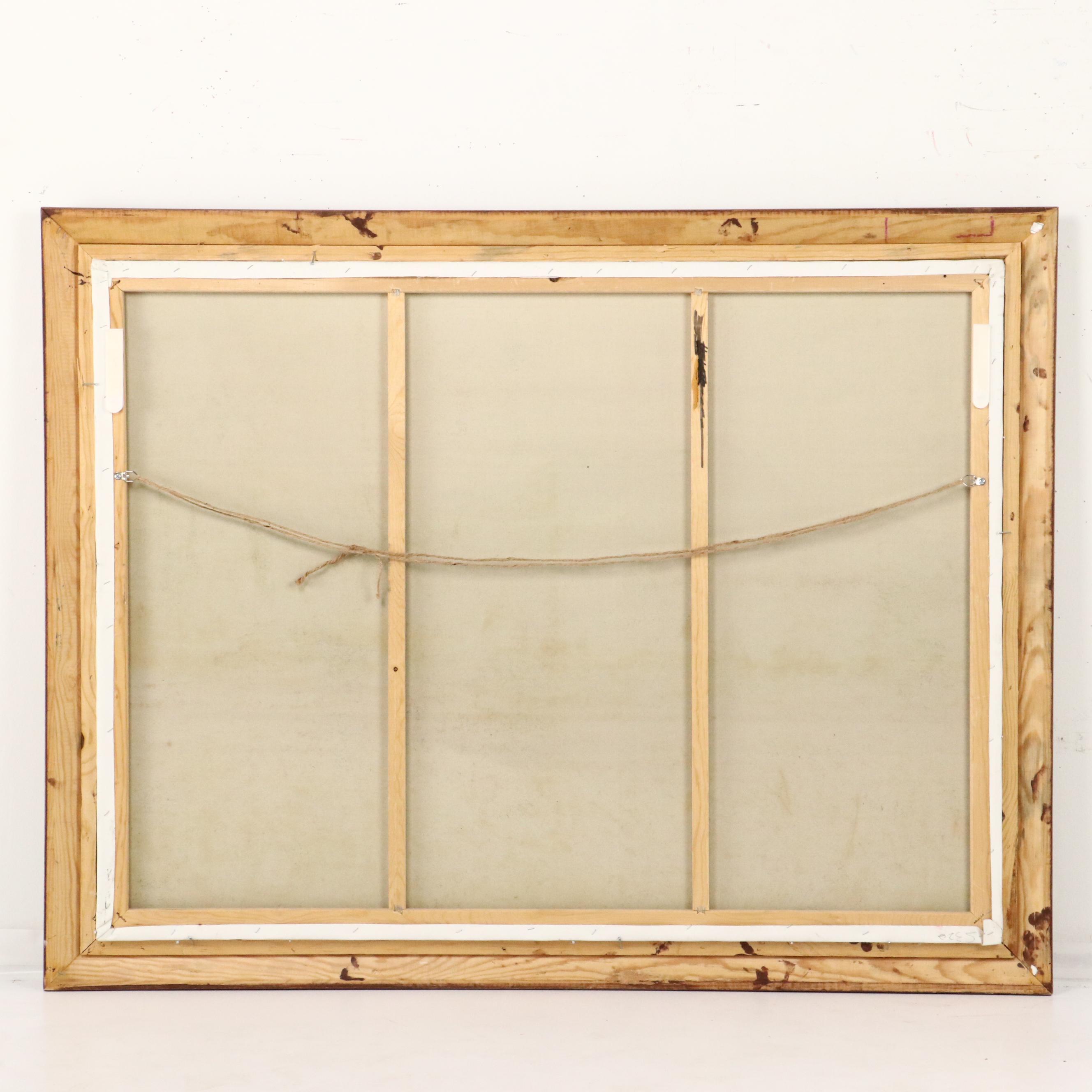 Acrylic Painting of Indigenous Encampment