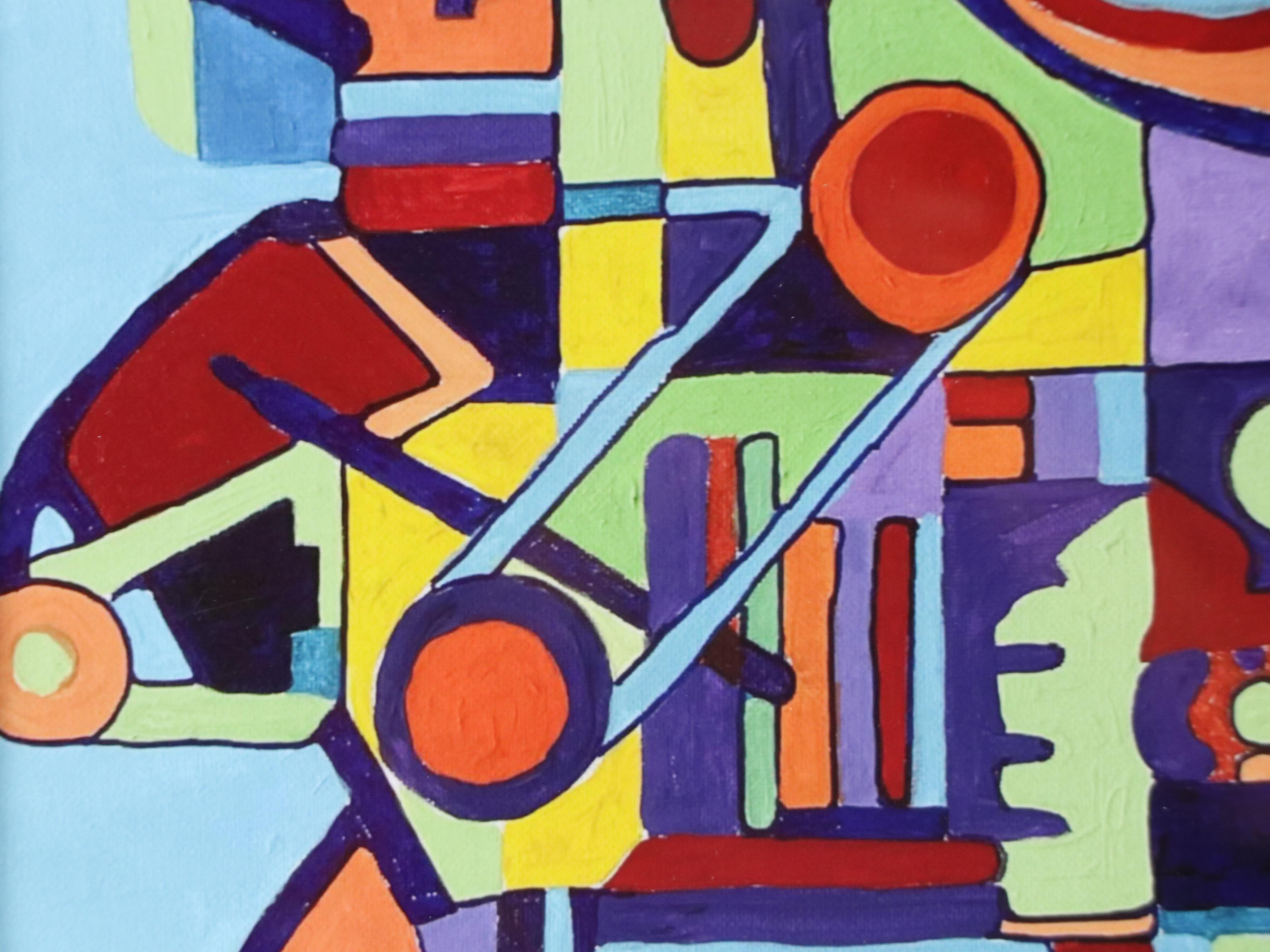 Lynn Elzey Art Deco Form Abstract Digital Print, 21st C.