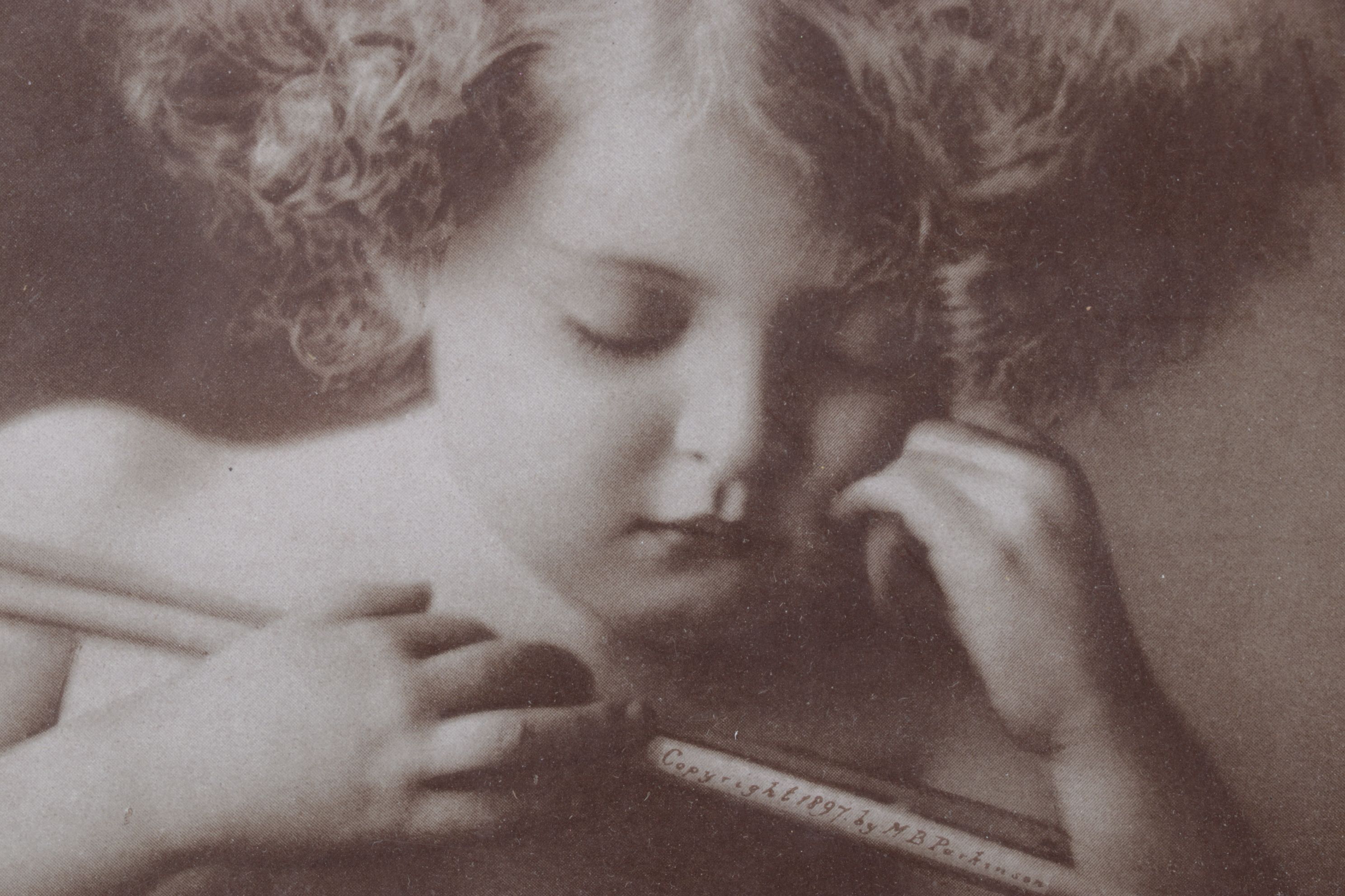 Morris B. Parkinson's "Cupid Asleep" and "Cupid Awake" Photo Prints