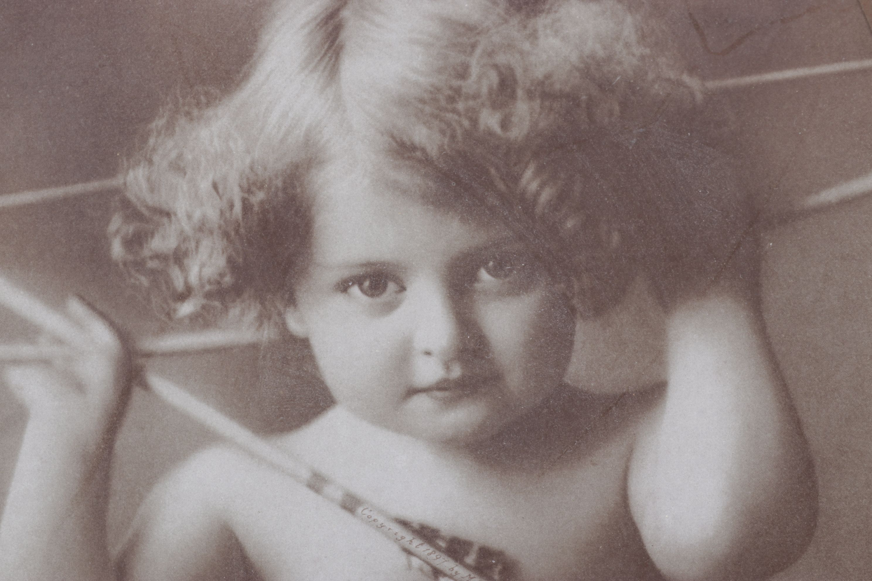 Morris B. Parkinson's "Cupid Asleep" and "Cupid Awake" Photo Prints