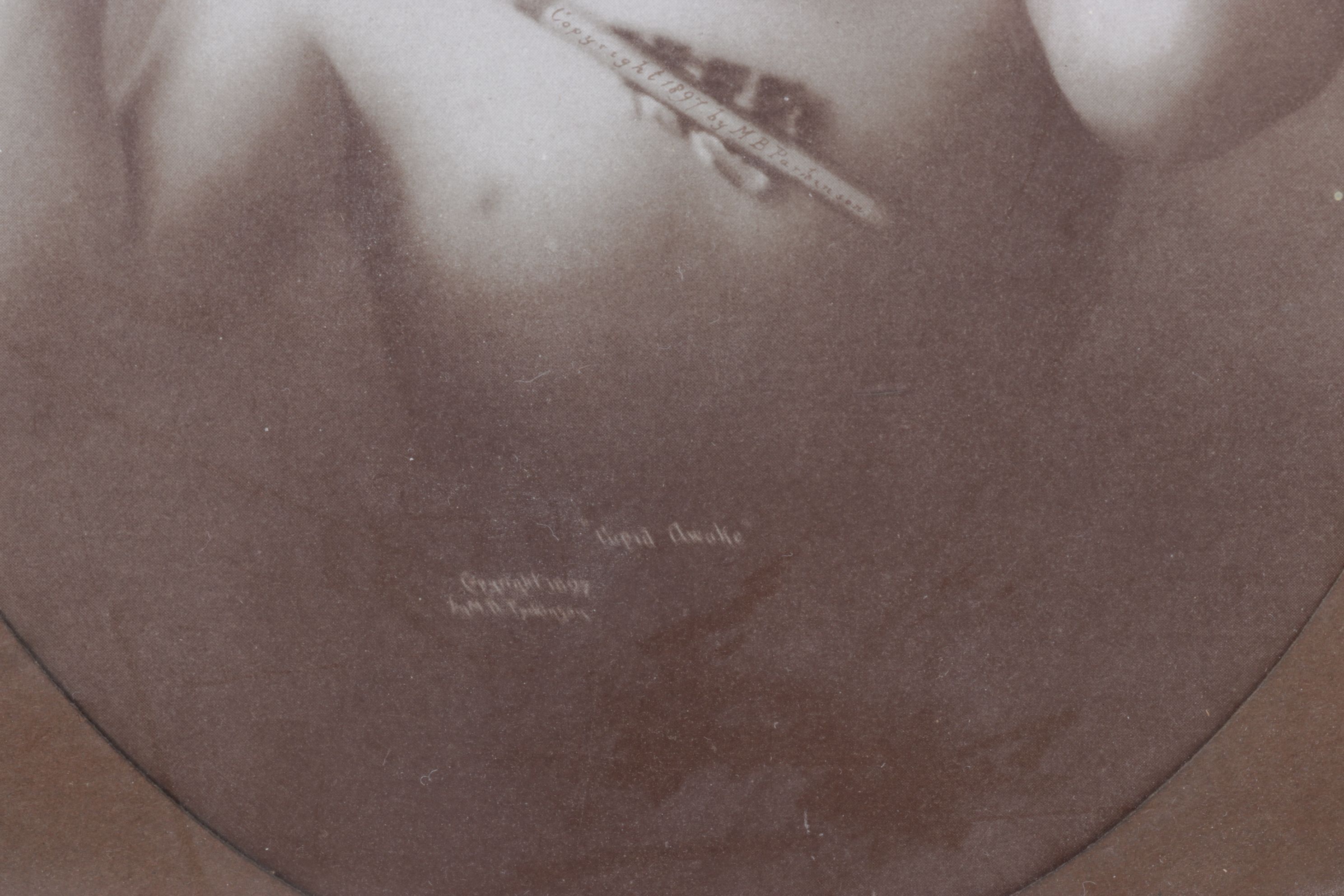 Morris B. Parkinson's "Cupid Asleep" and "Cupid Awake" Photo Prints