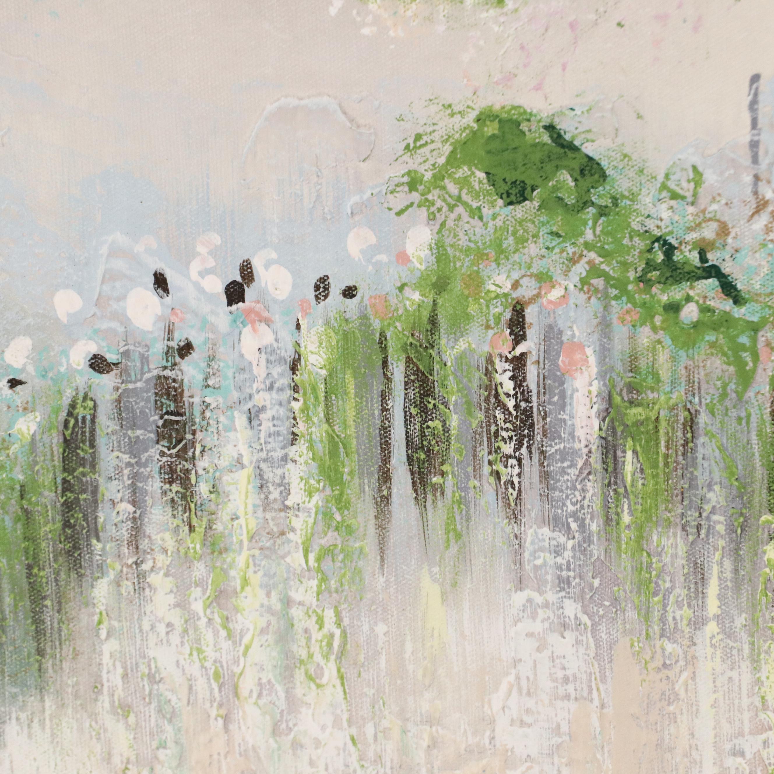 Acrylic Painting of Parisian Street Scene