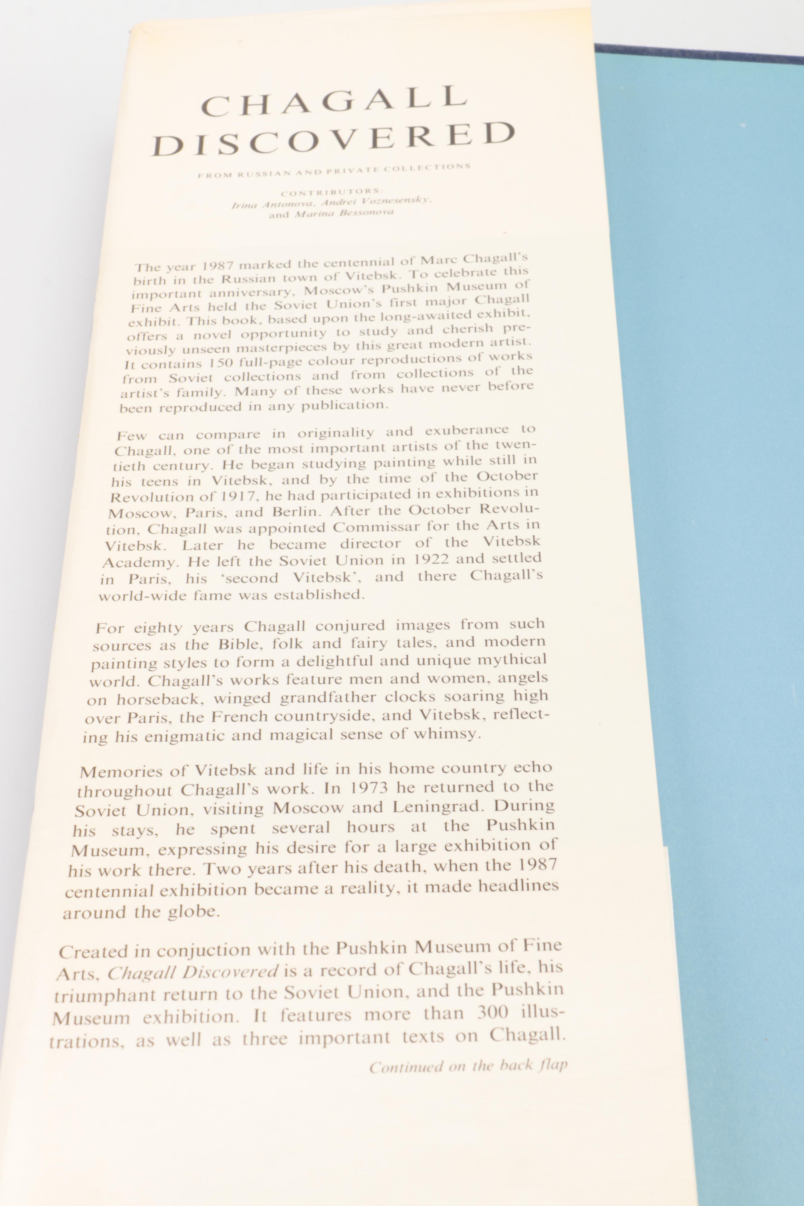 "Chagall Discovered," "James Ensor," and More Art History Books