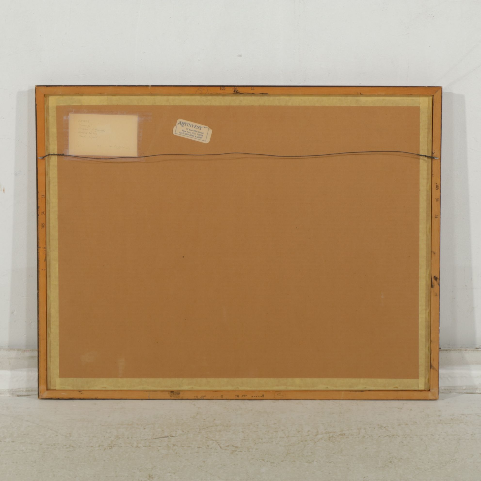 Claude Casati Seafoam Green Monochrome "Seascape" Chromolithograph, 1972