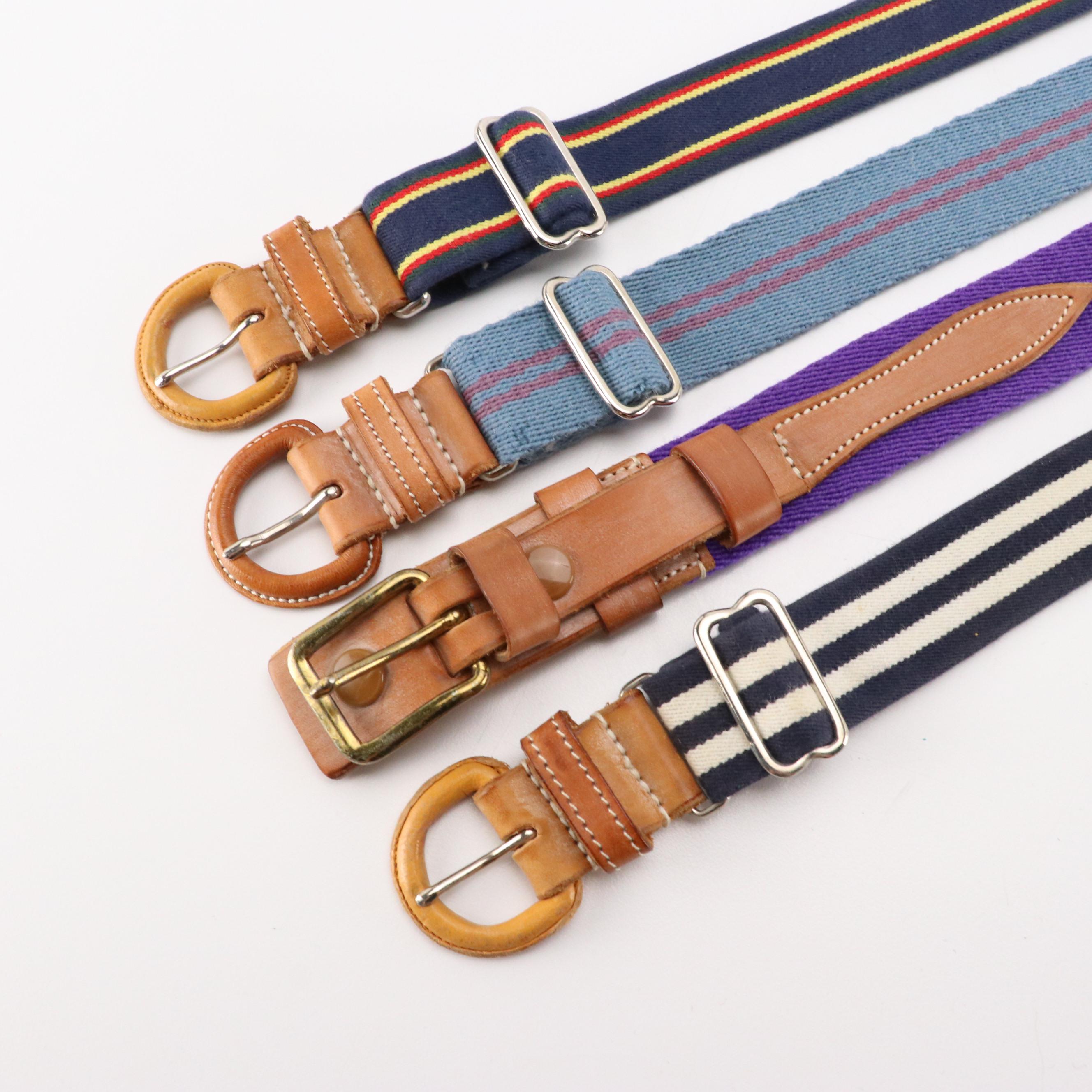 Polo By Ralph Lauren, Vineyard Vines, Cole Haan and More Leather/Canvas Belts