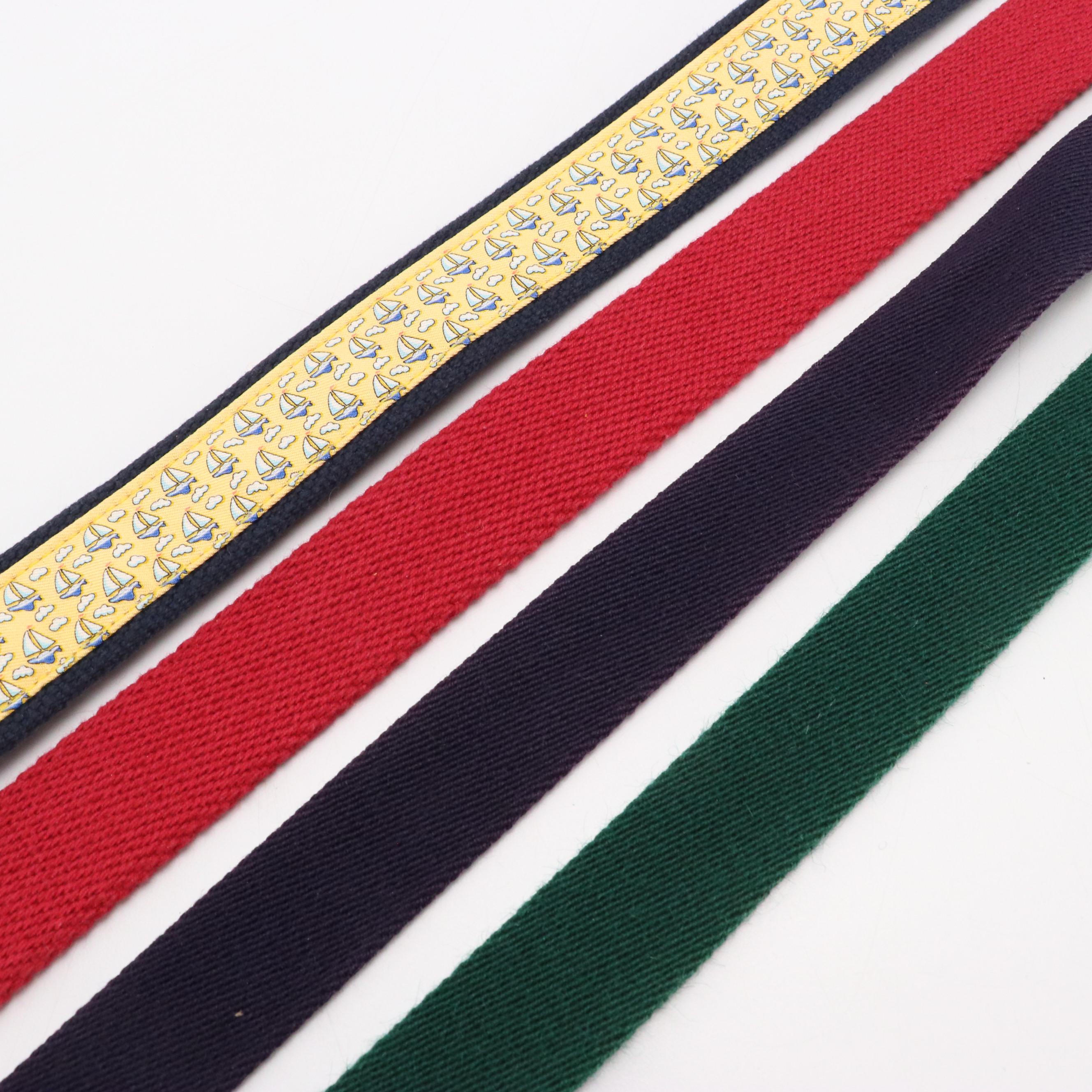 Polo By Ralph Lauren, Vineyard Vines, Cole Haan and More Leather/Canvas Belts