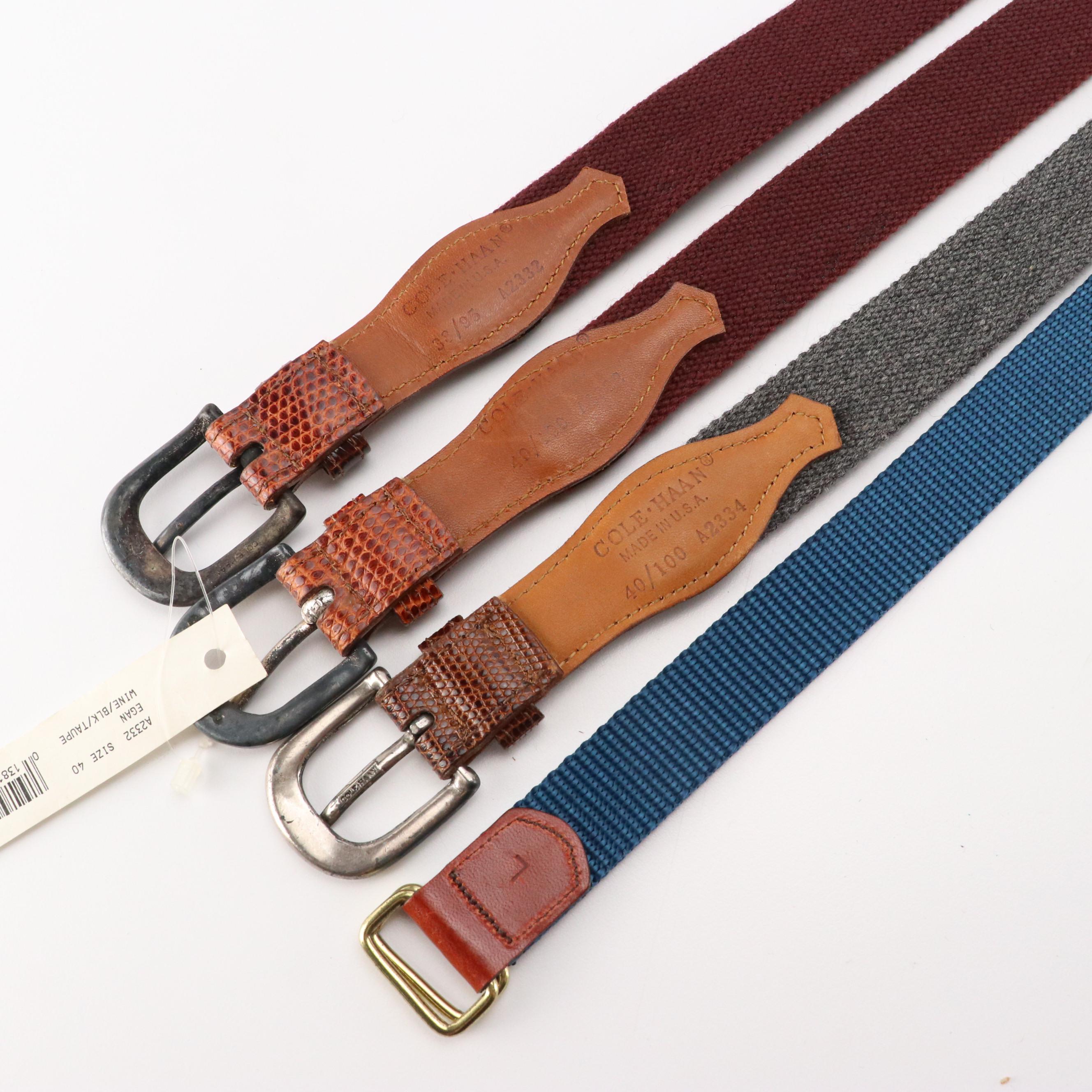 Polo By Ralph Lauren, Vineyard Vines, Cole Haan and More Leather/Canvas Belts