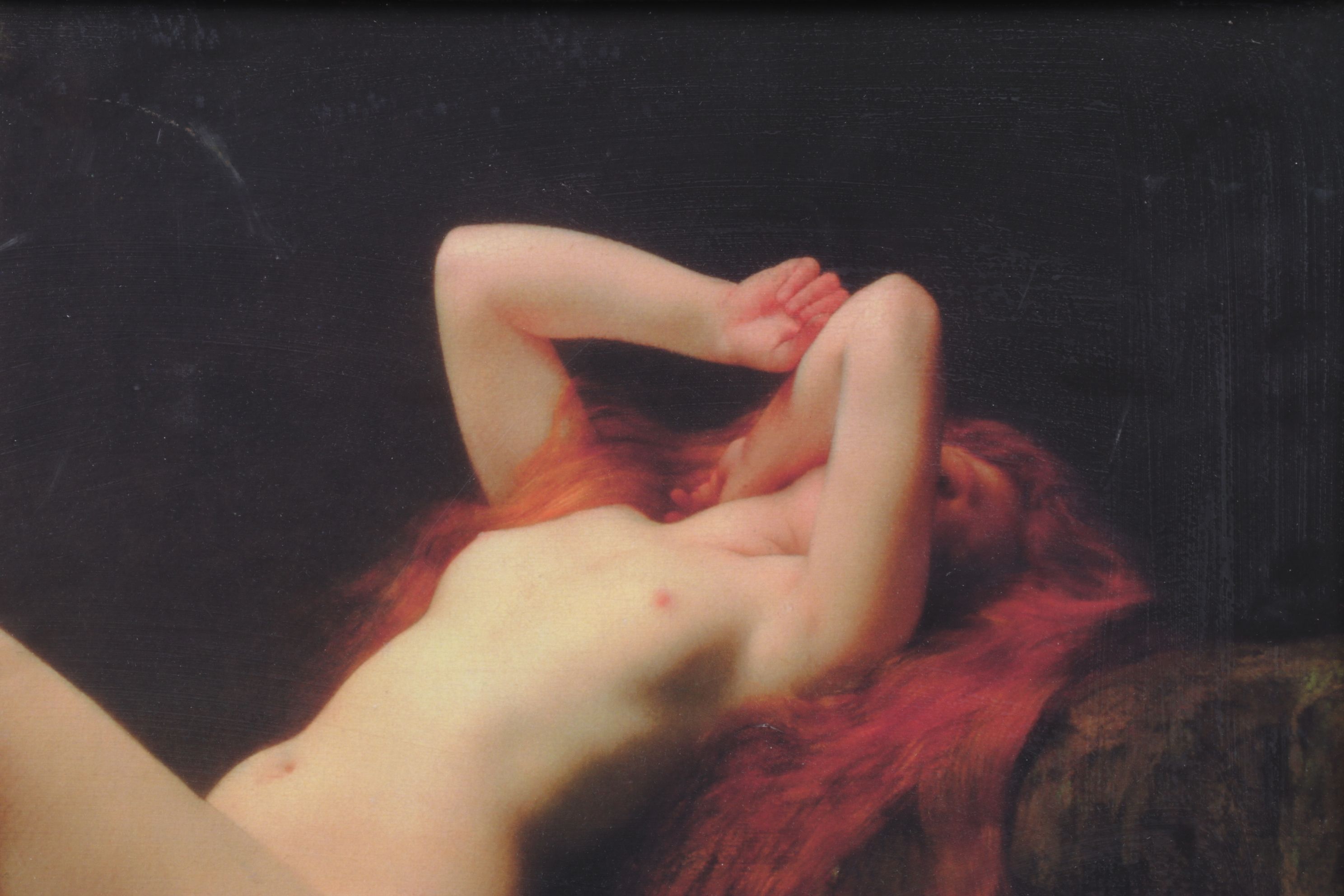 Giclée After Jules J. Lefebvre "Mary Magdalene In The Cave", Late 20th Century